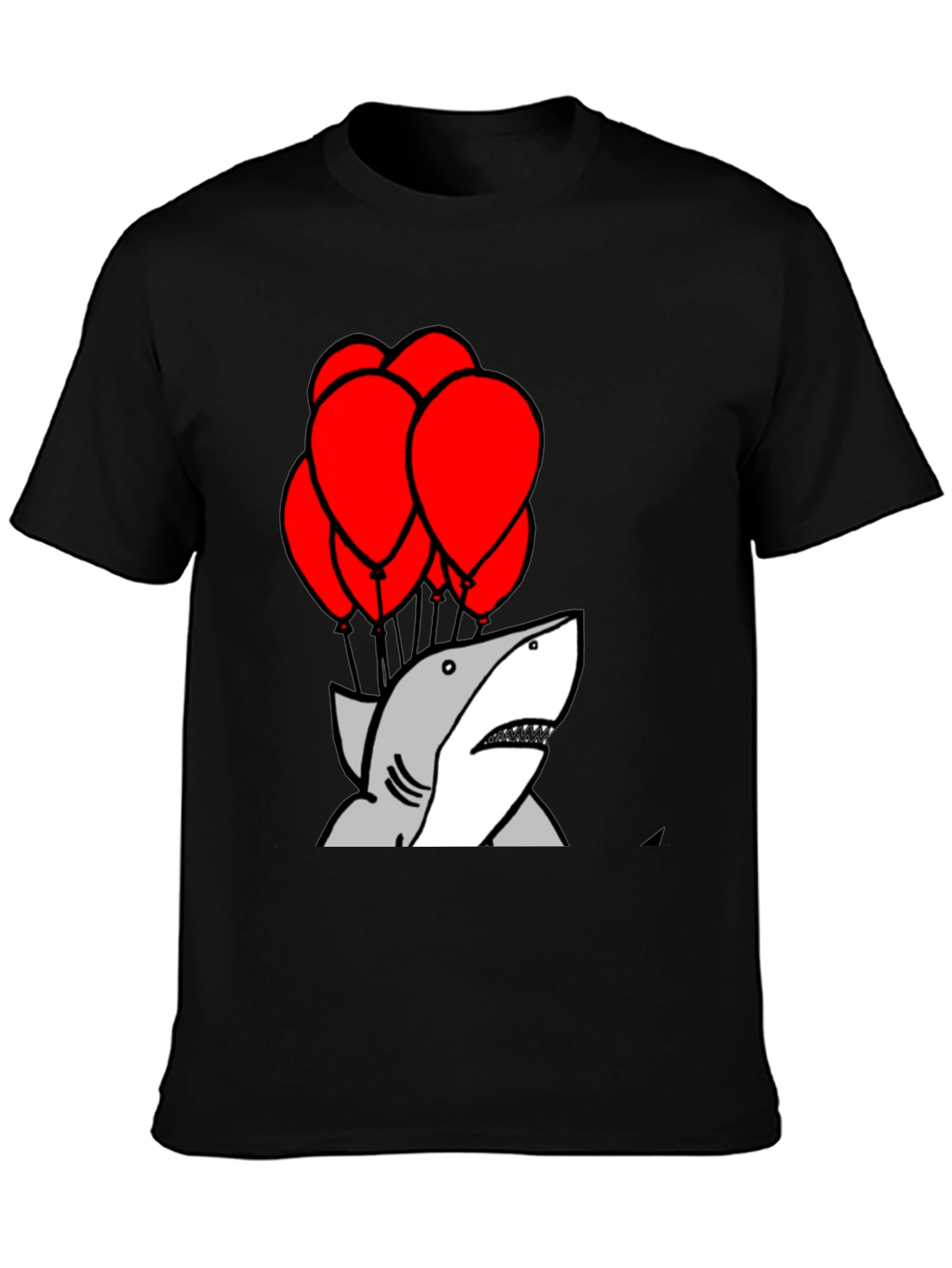 Shark With Balloons Graphic T-Shirt