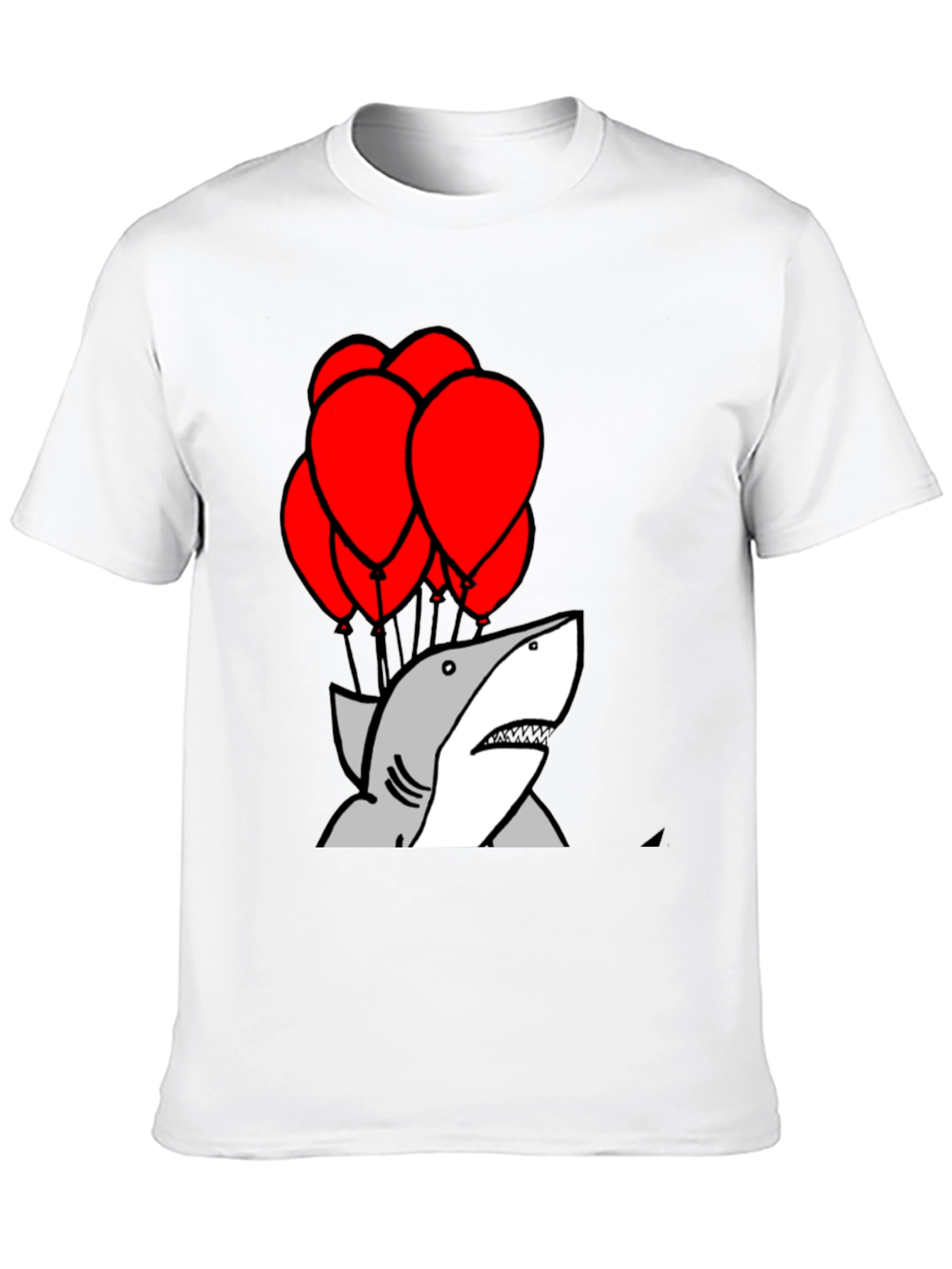 Shark With Balloons Graphic T-Shirt