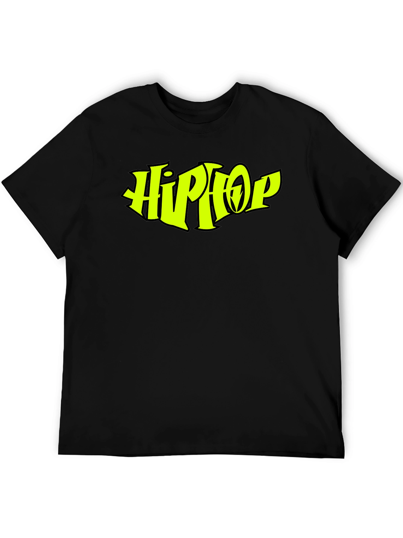 Hip Hop Graphic Black T-Shirt - Classic Style