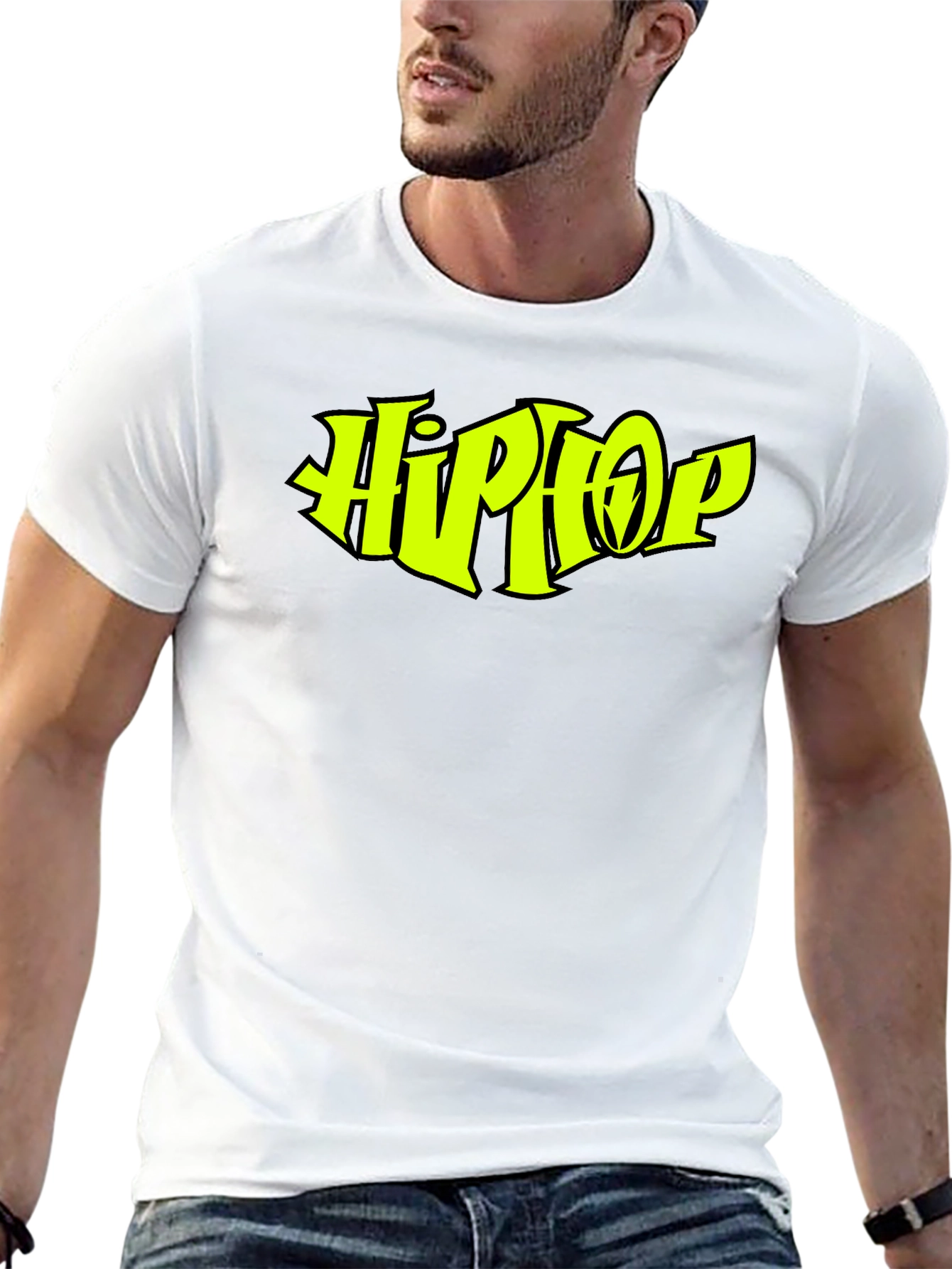 Hip Hop Graphic Black T-Shirt - Classic Style