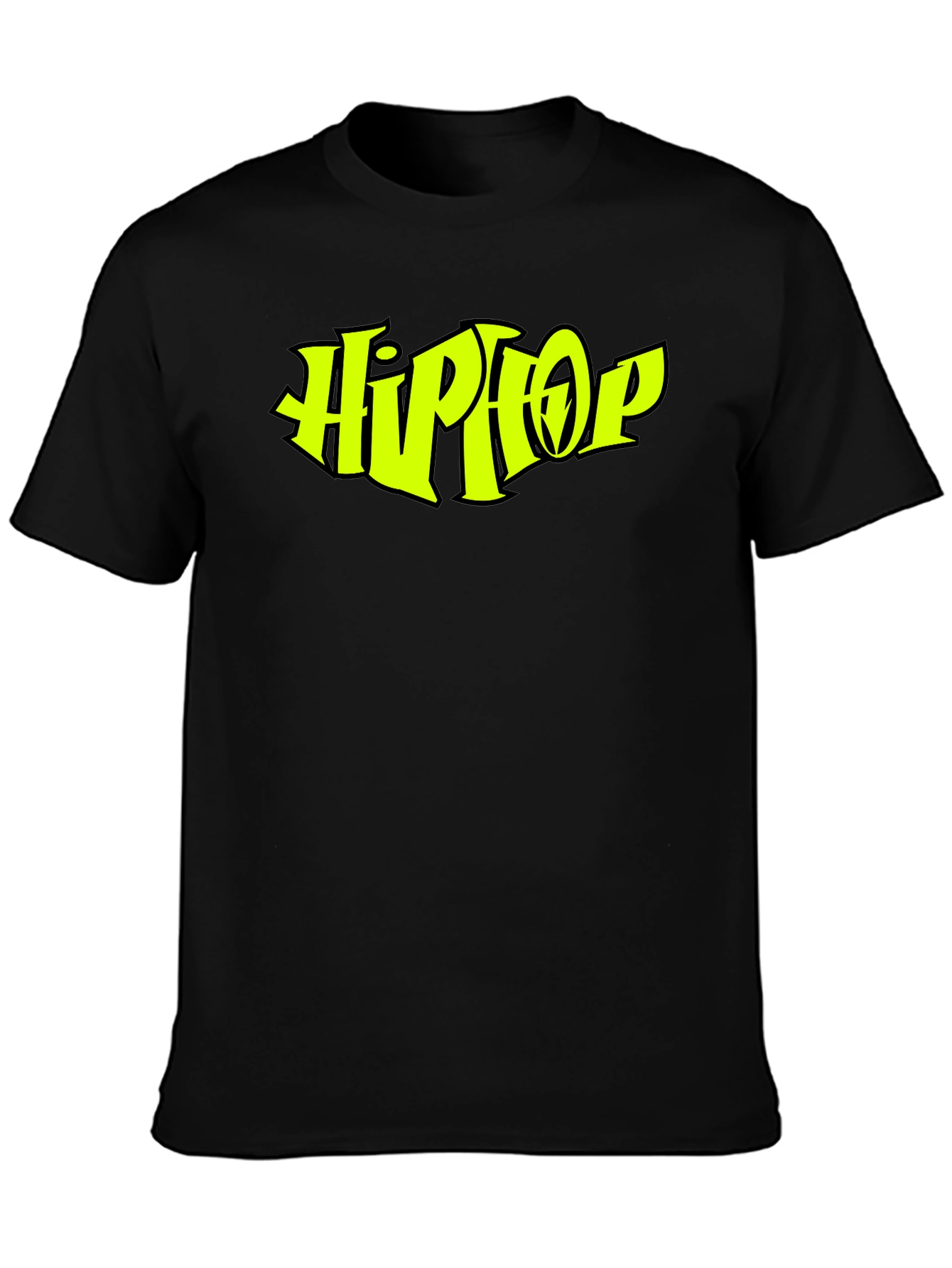 Hip Hop Graphic Black T-Shirt - Classic Style