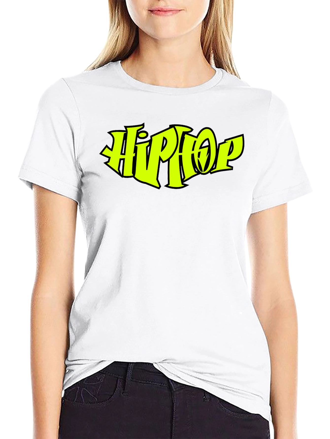 Hip Hop Graphic Black T-Shirt - Classic Style
