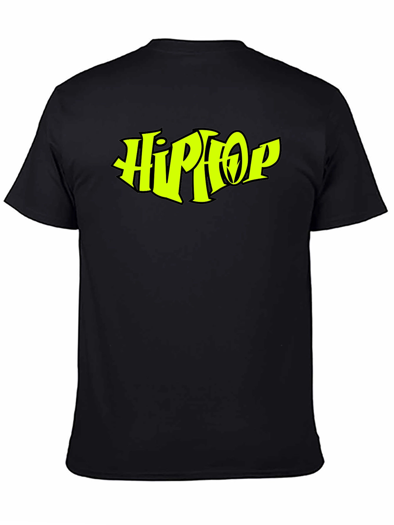 Hip Hop Graphic Black T-Shirt - Classic Style