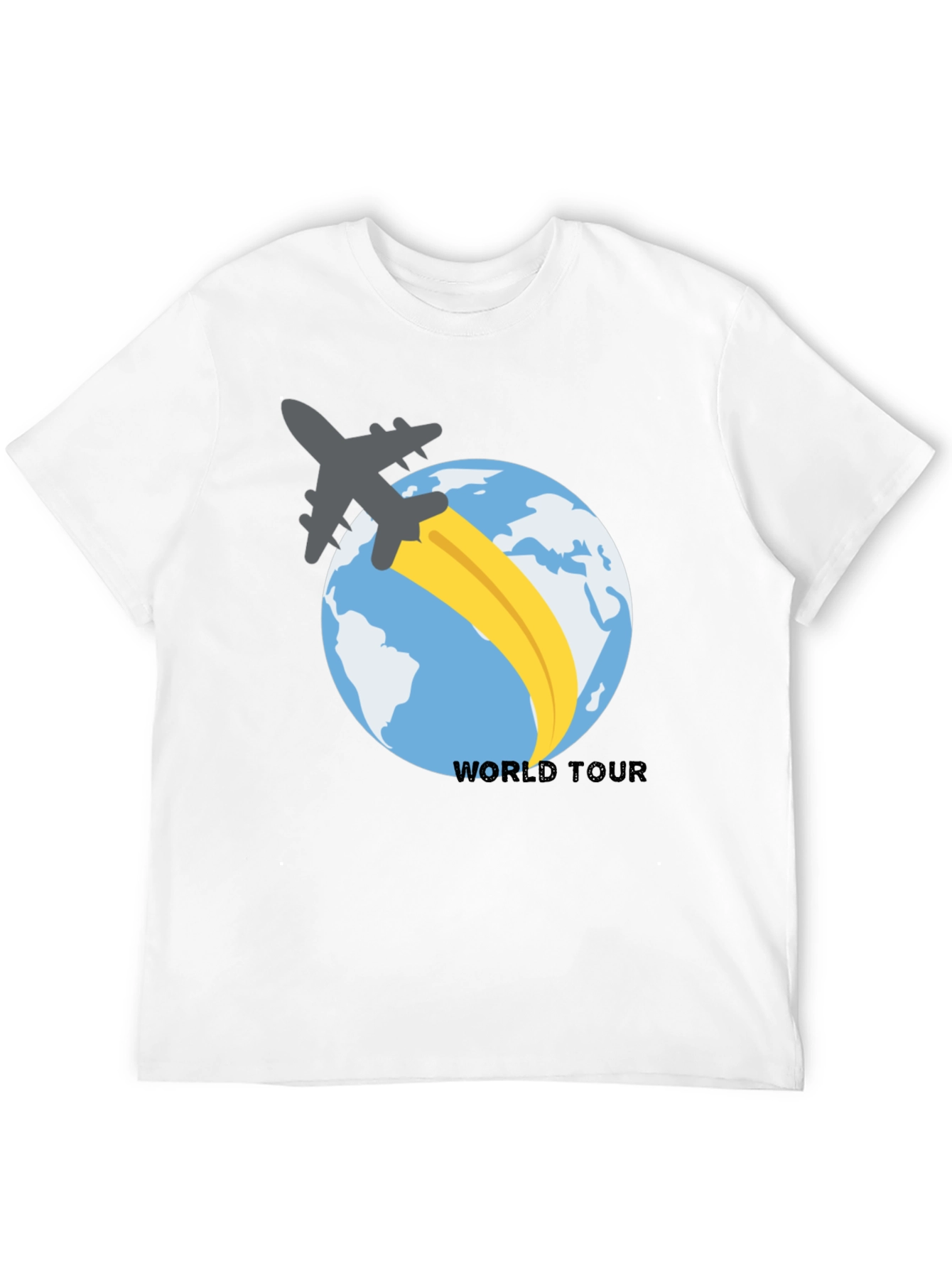 World Tour Plane Graphic Tee - Black