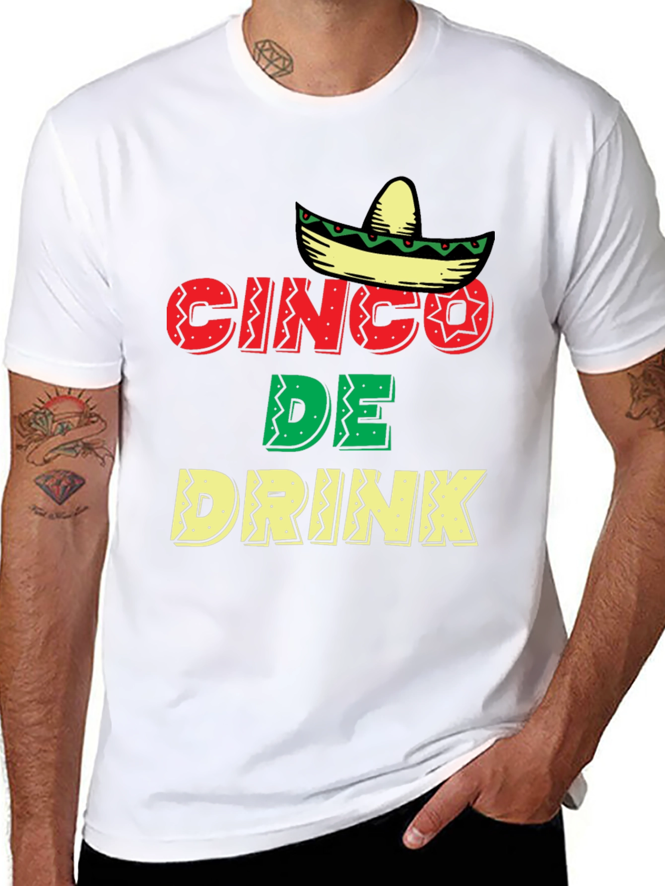 Cinco De Drink T-Shirt - Fiesta Tee