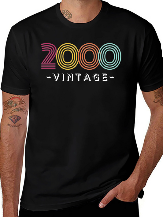 2000 Vintage Graphic Tee - Retro Style Shirt