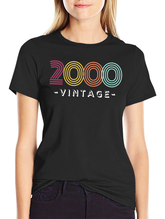 2000 Vintage Graphic Tee - Retro Style Shirt