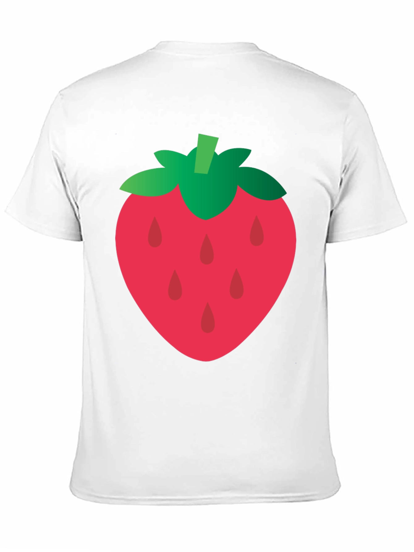Strawberry Graphic Tee - Casual Black T-Shirt