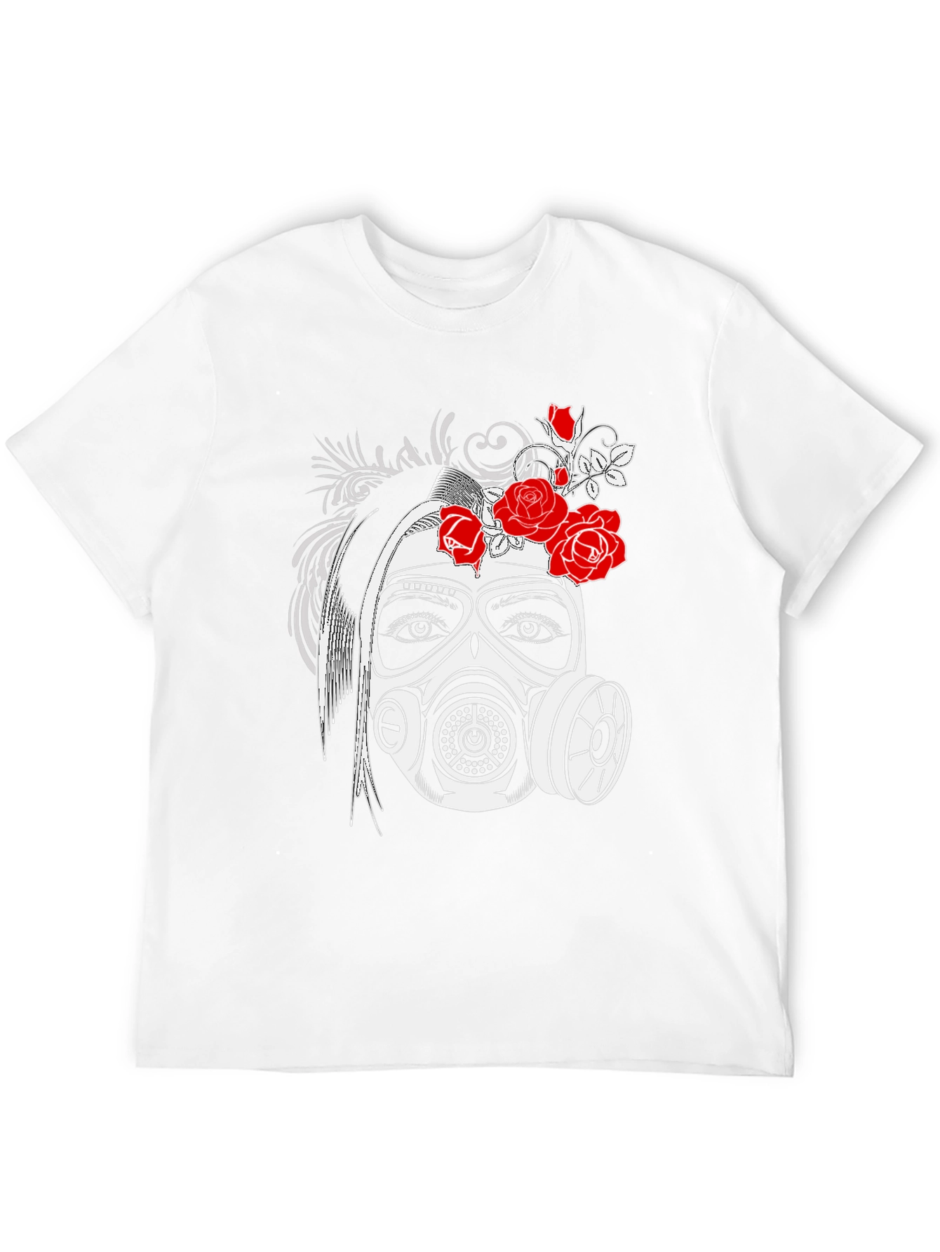 Gas Mask Girl Graphic Tee - Black T-Shirt