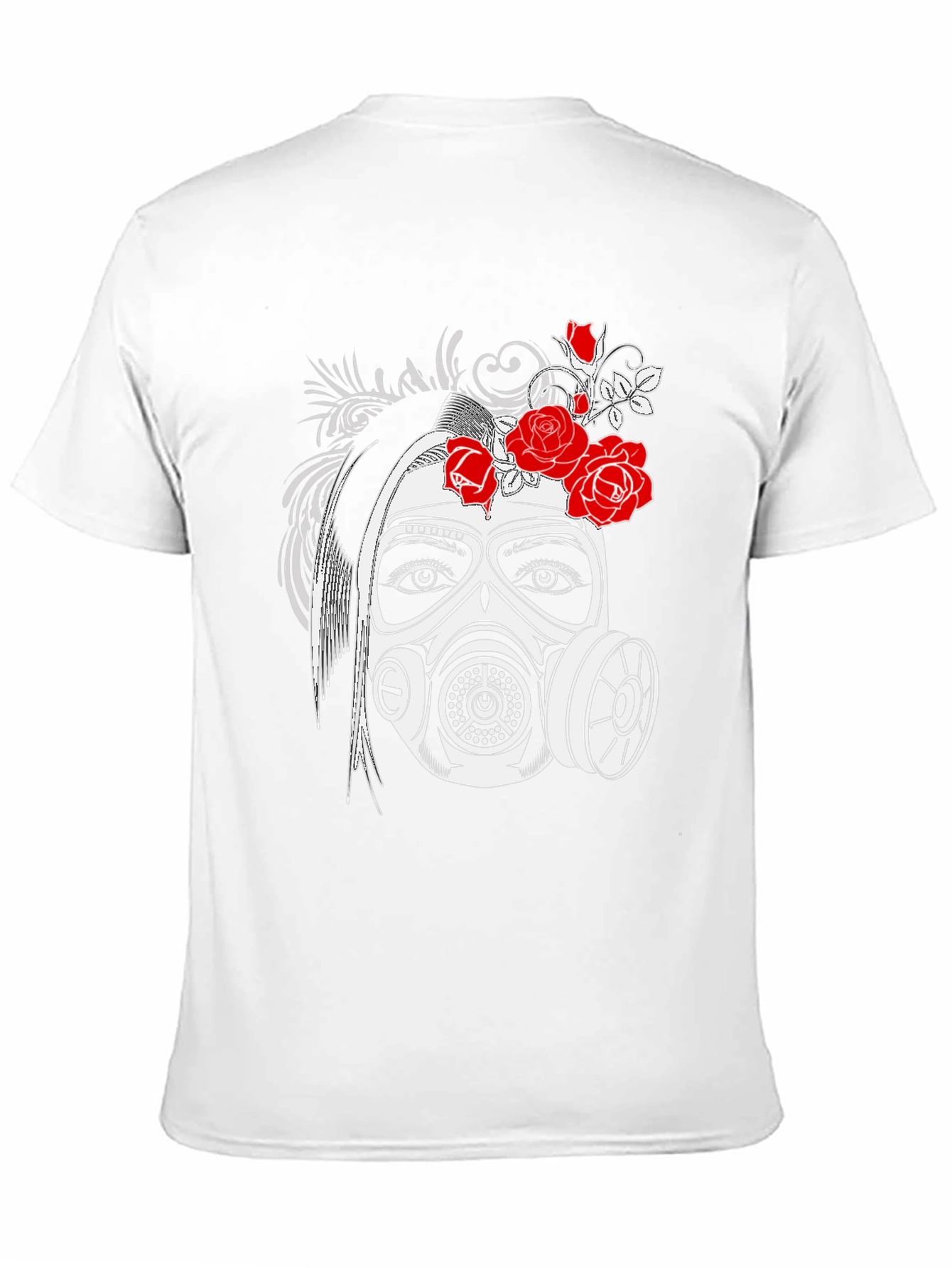 Gas Mask Girl Graphic Tee - Black T-Shirt