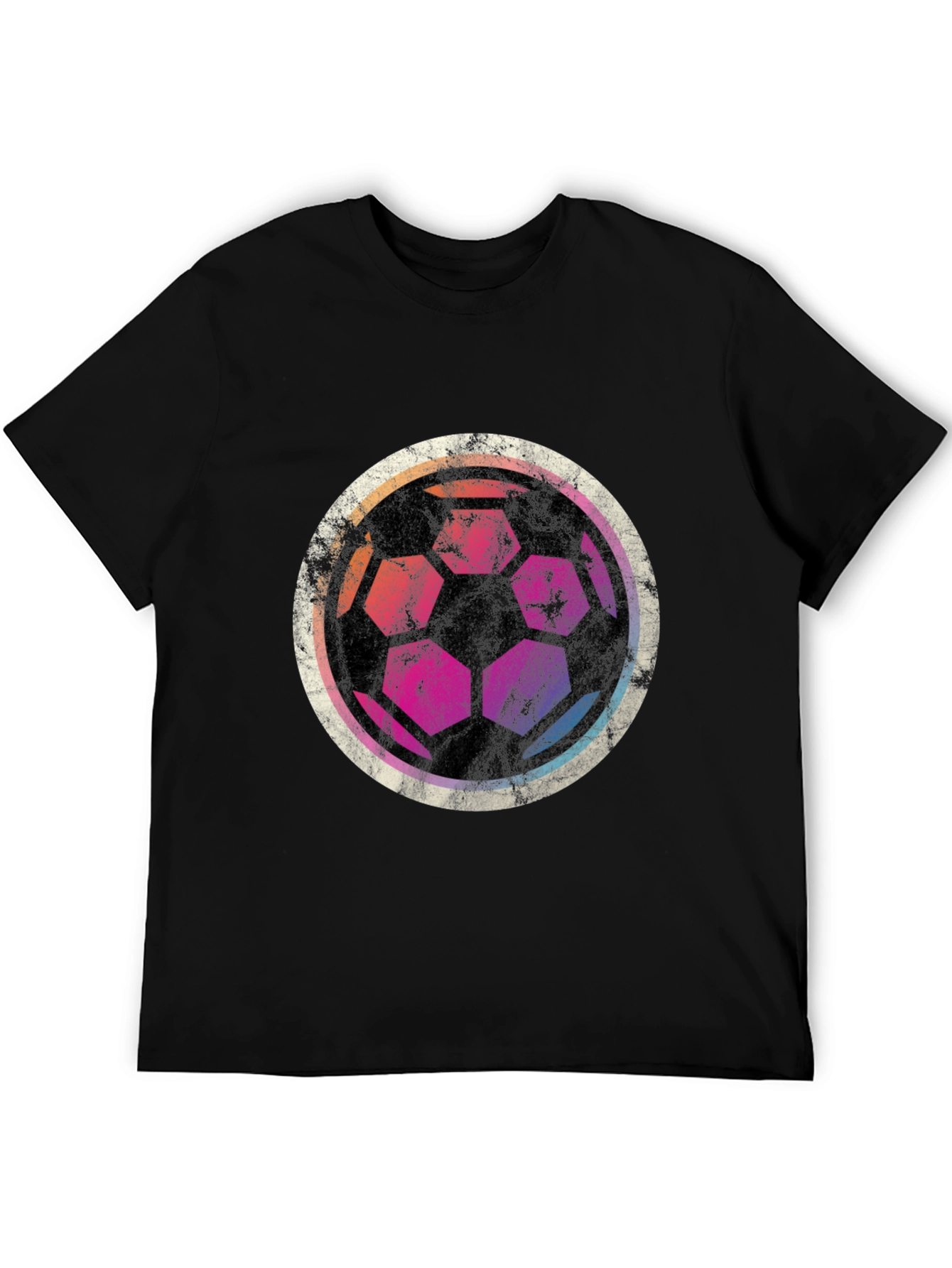 Retro Soccer Ball Graphic T-Shirt