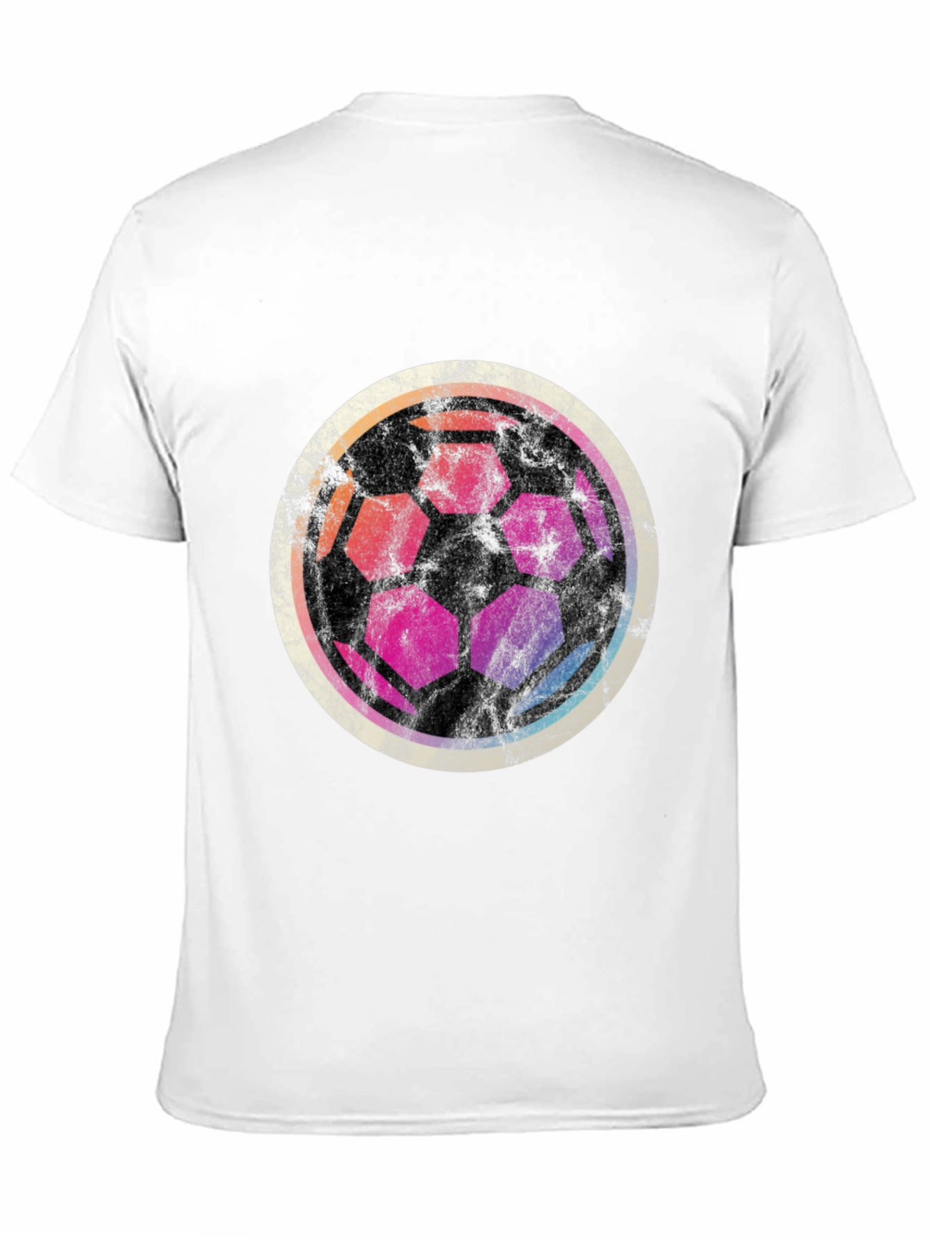 Retro Soccer Ball Graphic T-Shirt