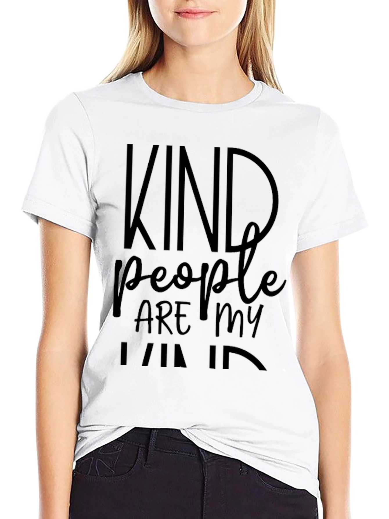 Kind People Tee - Soft Cotton Blend Inspirational Design