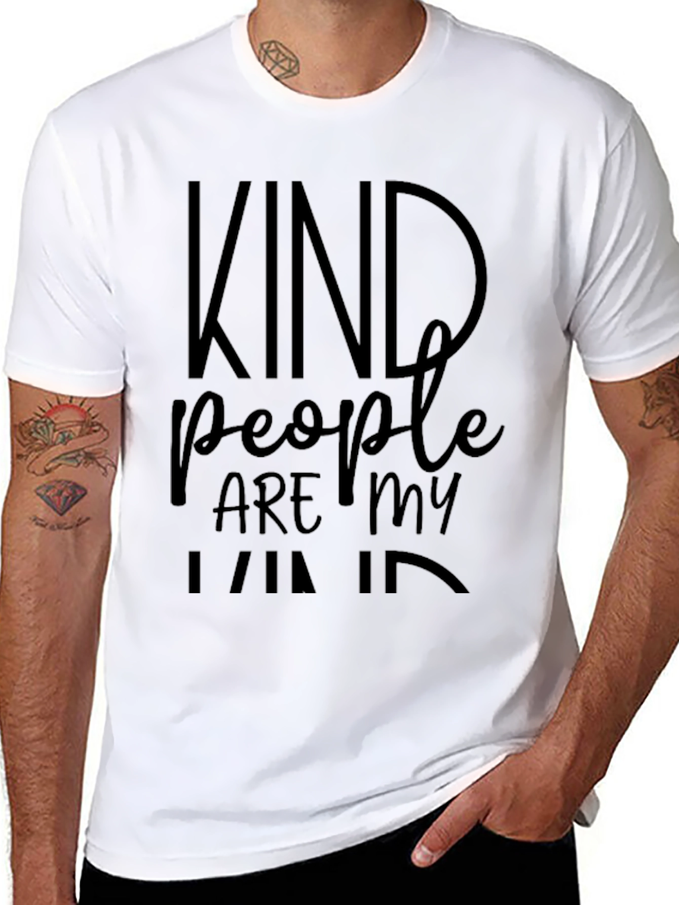 Kind People Tee - Soft Cotton Blend Inspirational Design
