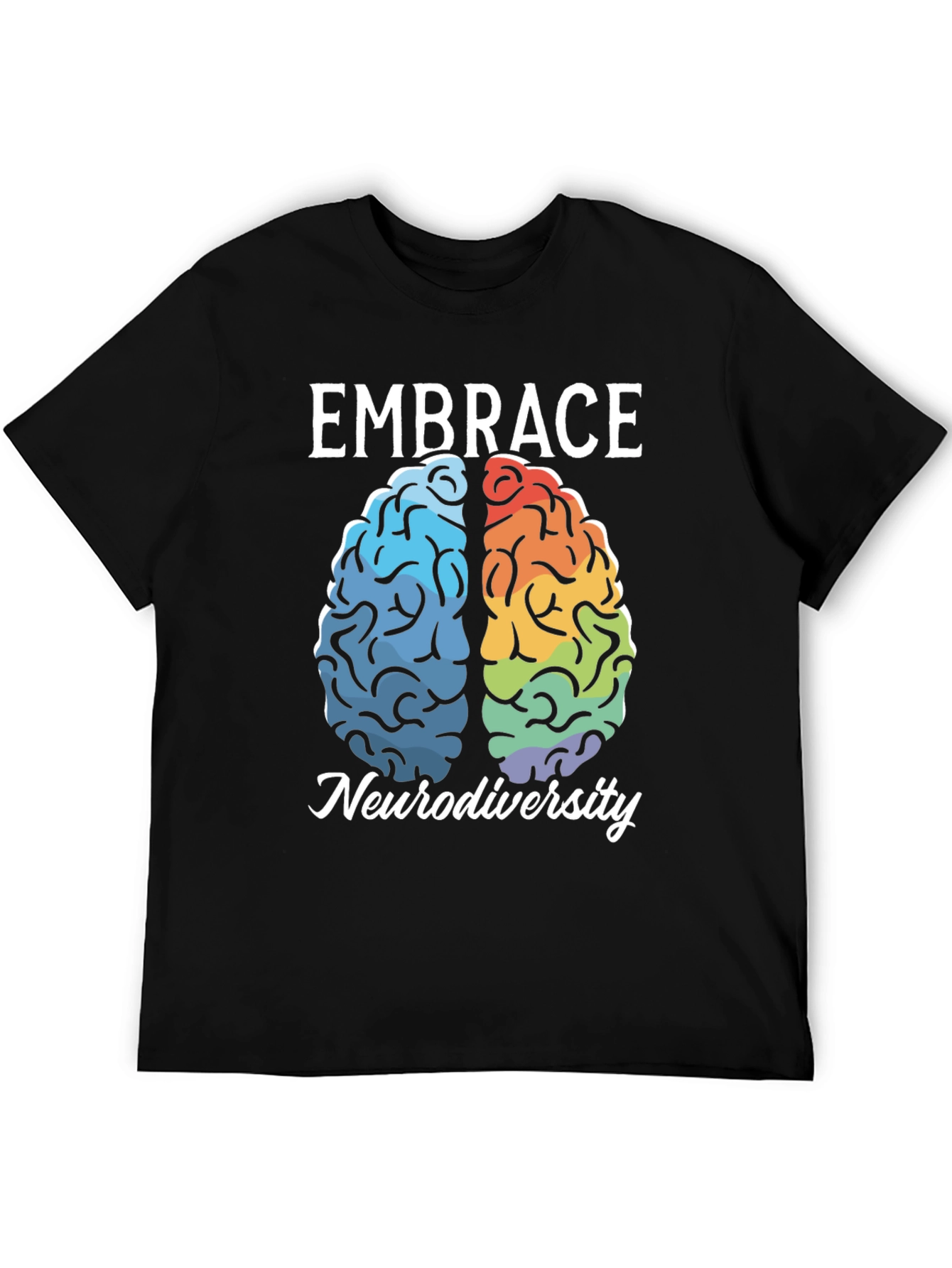 Embrace Neurodiversity Brain Graphic Tee