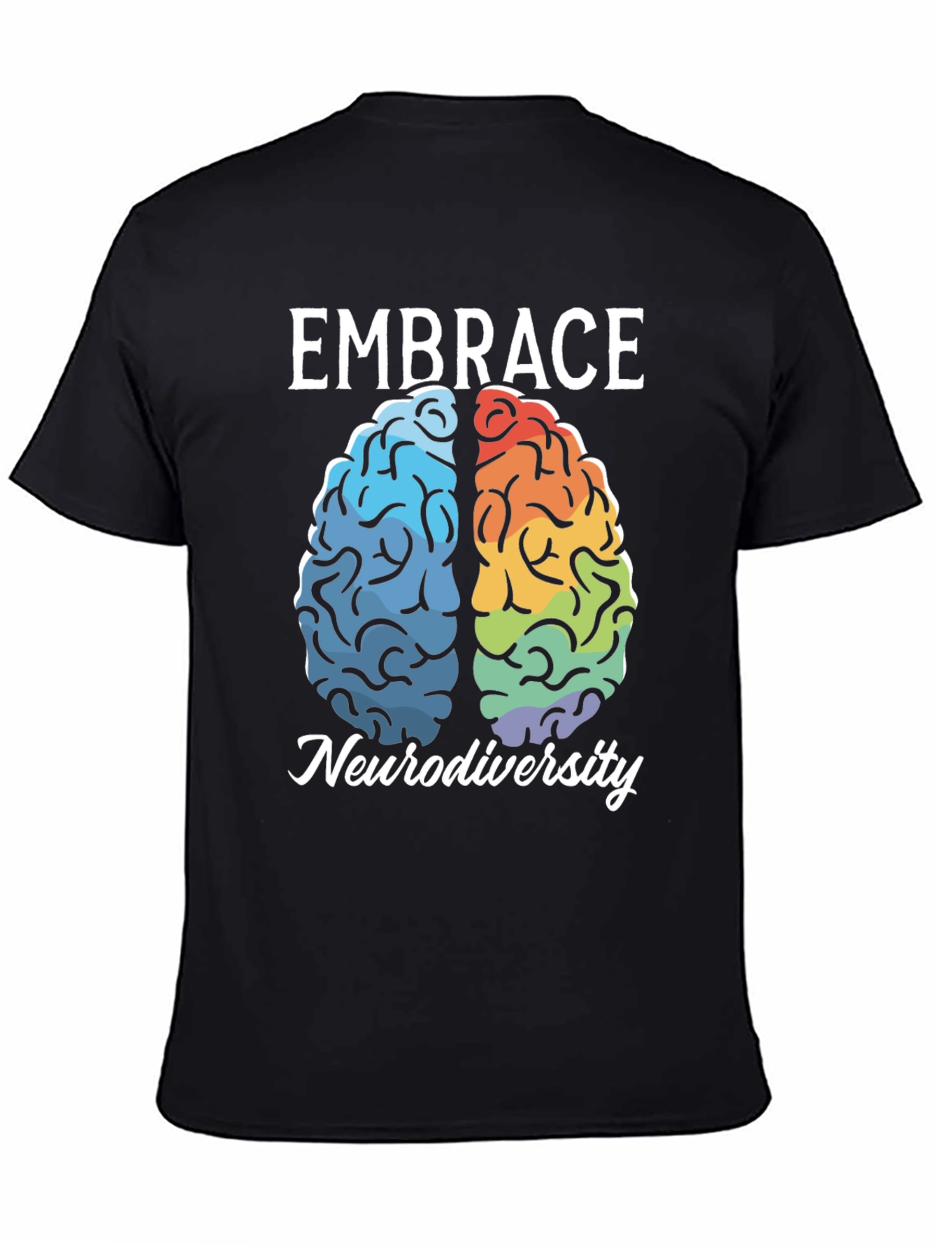 Embrace Neurodiversity Brain Graphic Tee