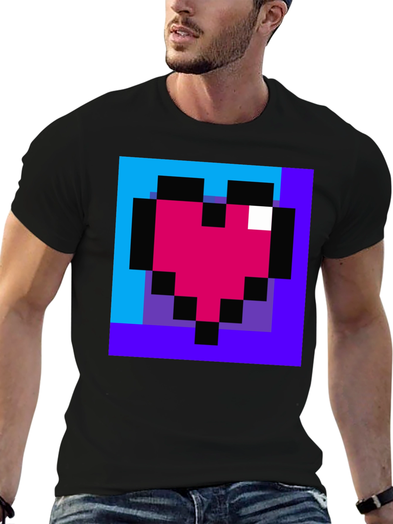 Pixel Heart T-Shirt - Retro Gaming Style Tee
