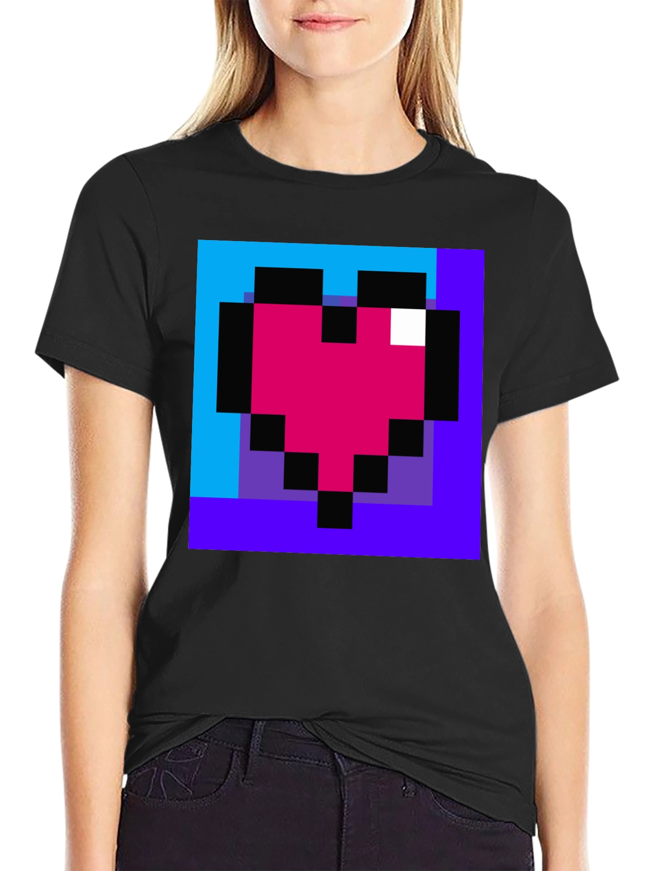 Pixel Heart T-Shirt - Retro Gaming Style Tee