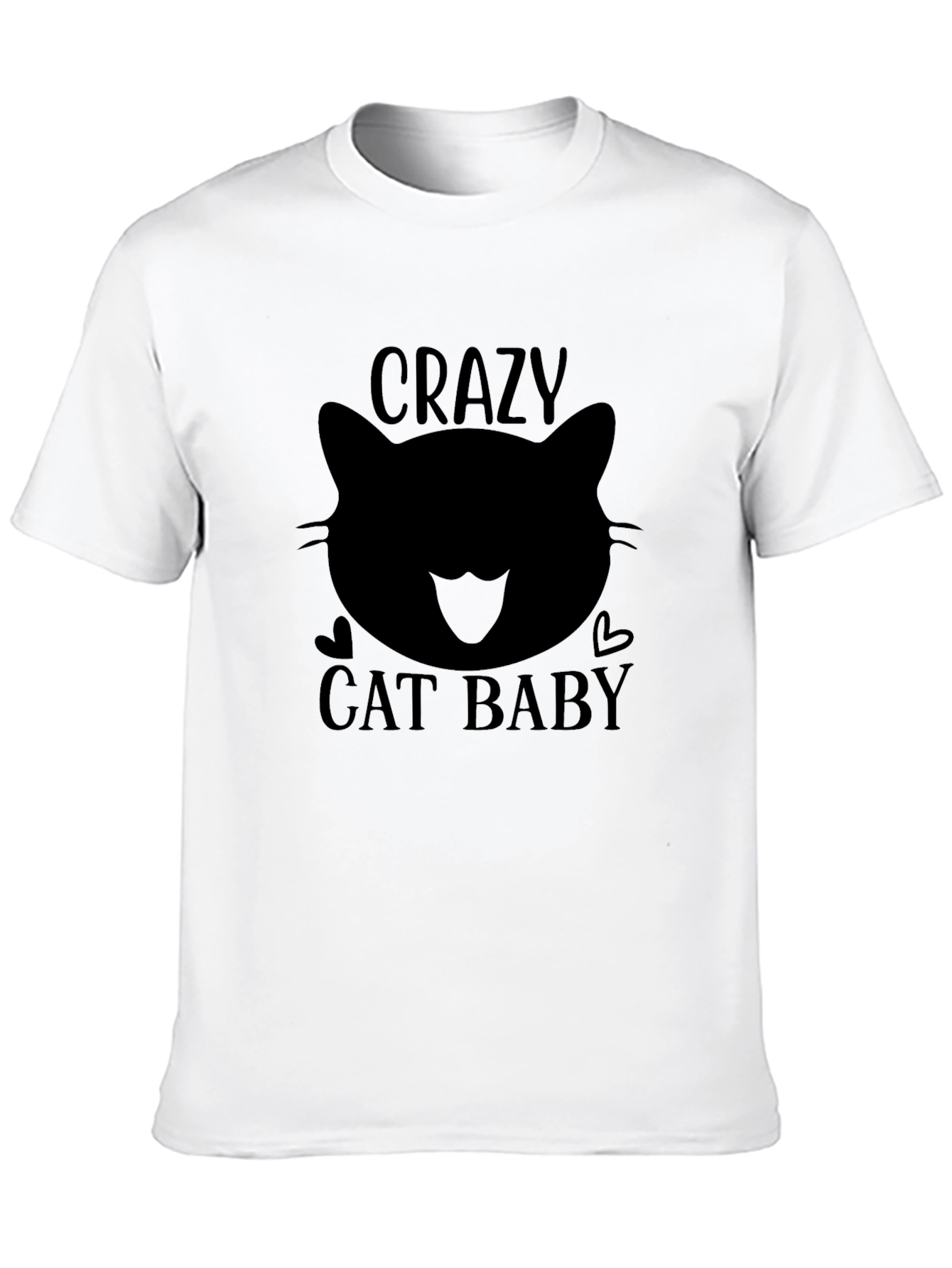 Crazy Cat Baby Black T-Shirt