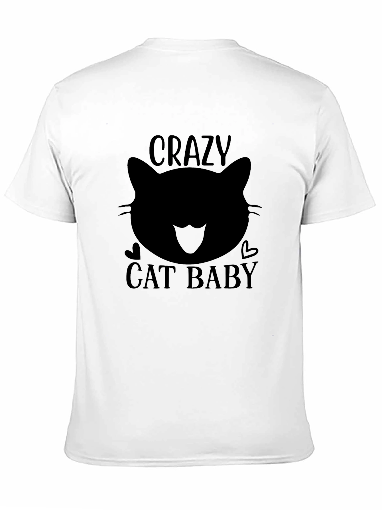 Crazy Cat Baby Black T-Shirt