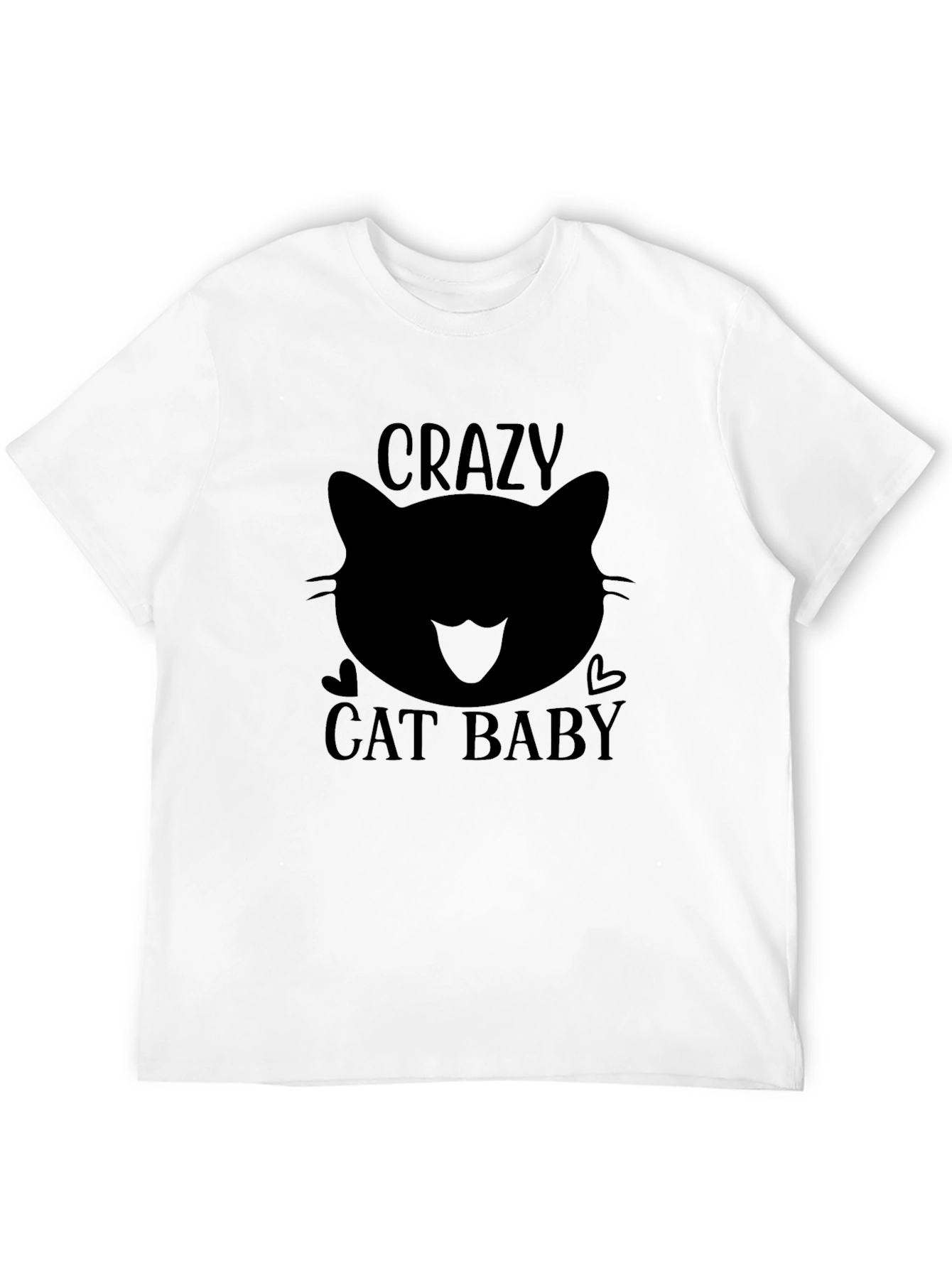 Crazy Cat Baby Black T-Shirt