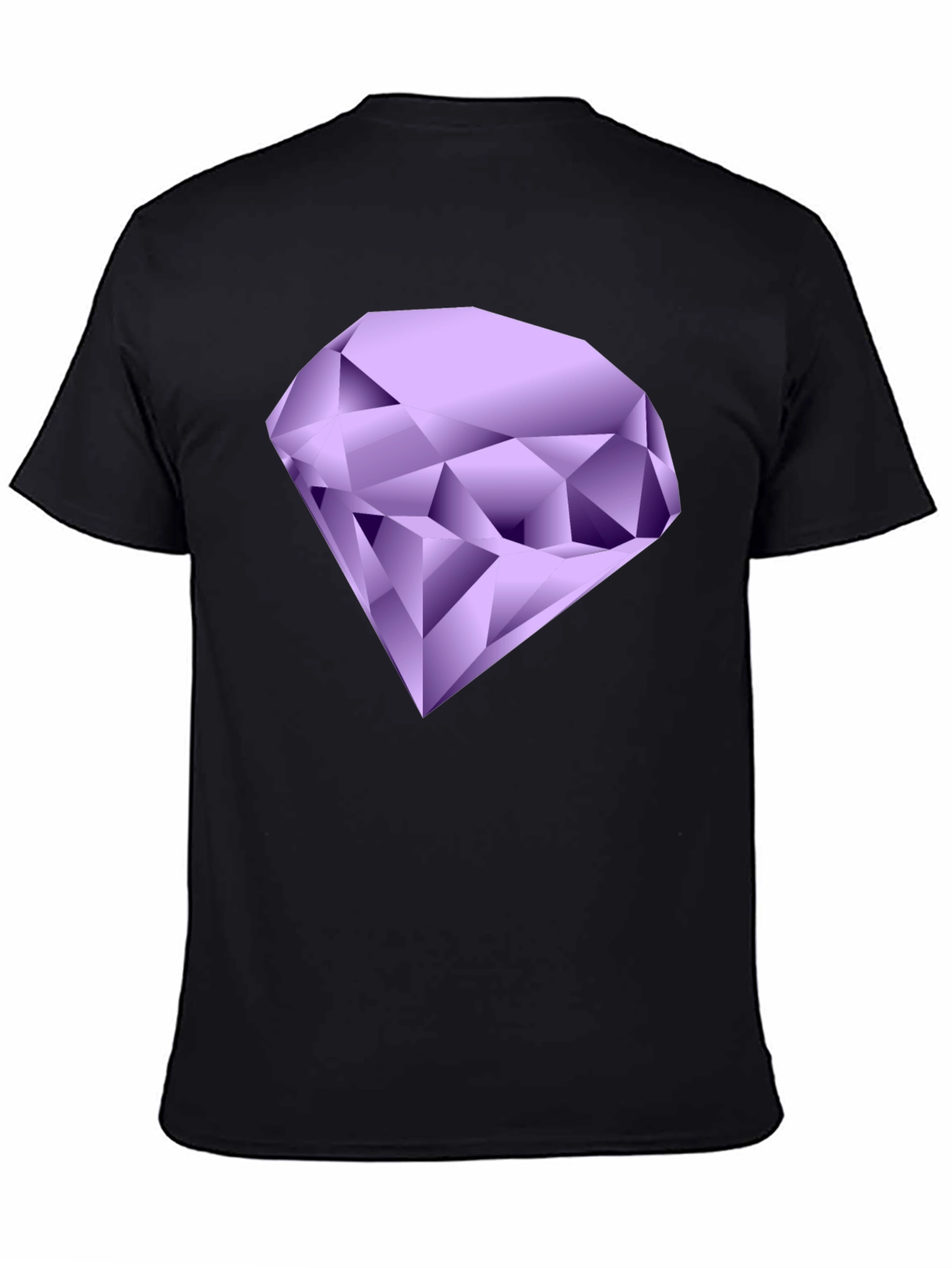 Gemstone Graphic T-Shirt - Black Cotton Tee