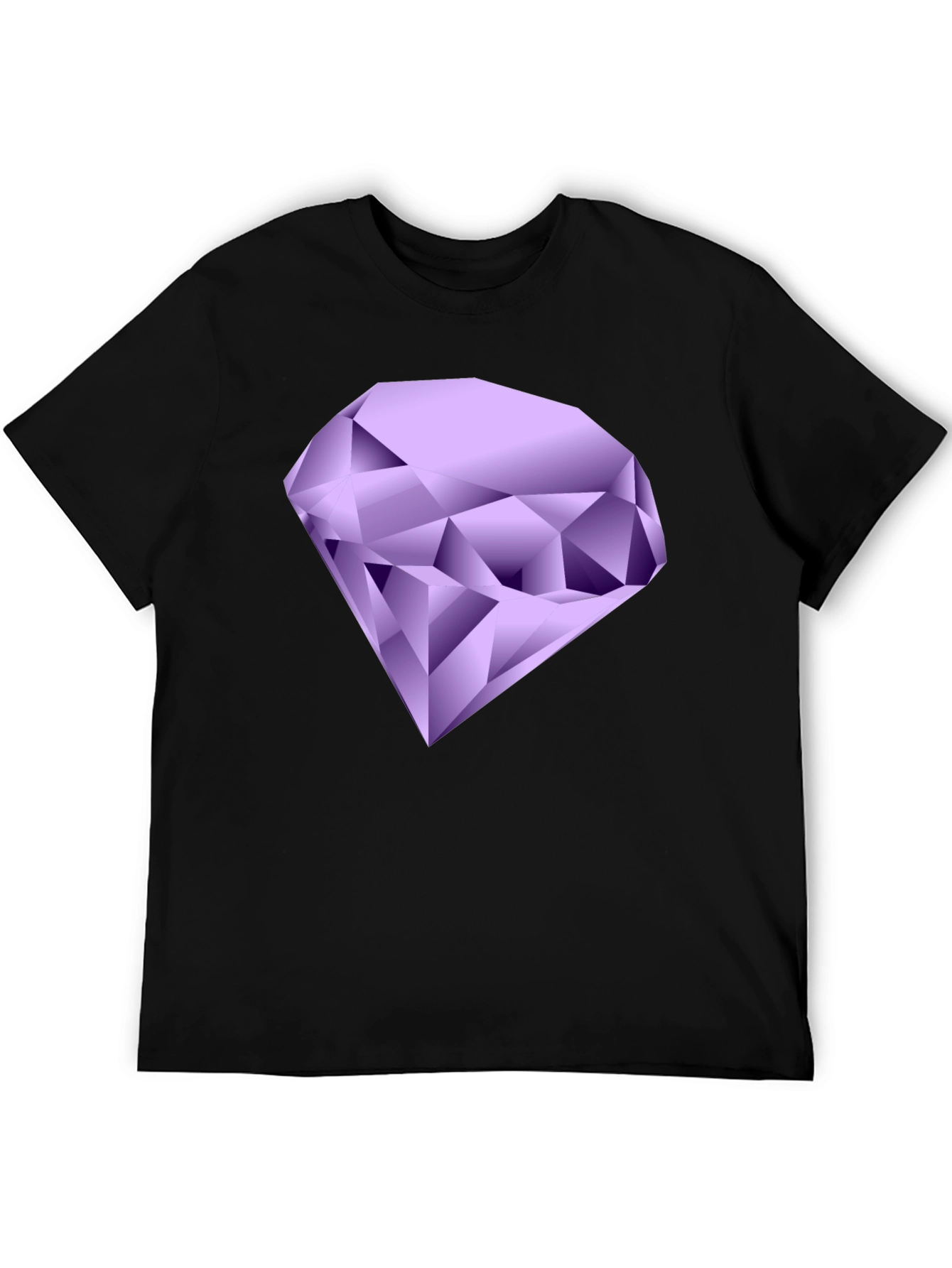 Gemstone Graphic T-Shirt - Black Cotton Tee
