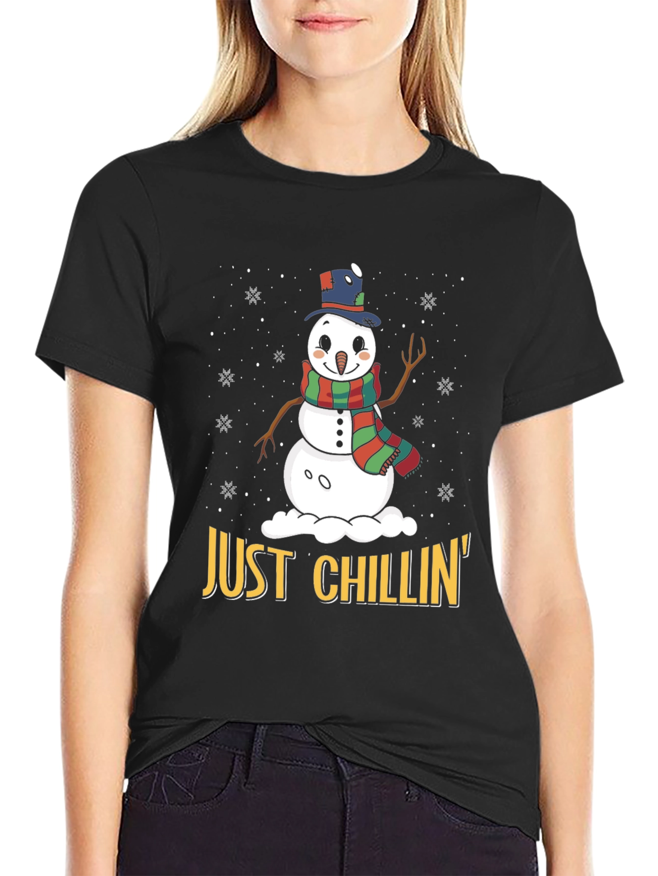 Just Chillin Snowman Graphic Tee
