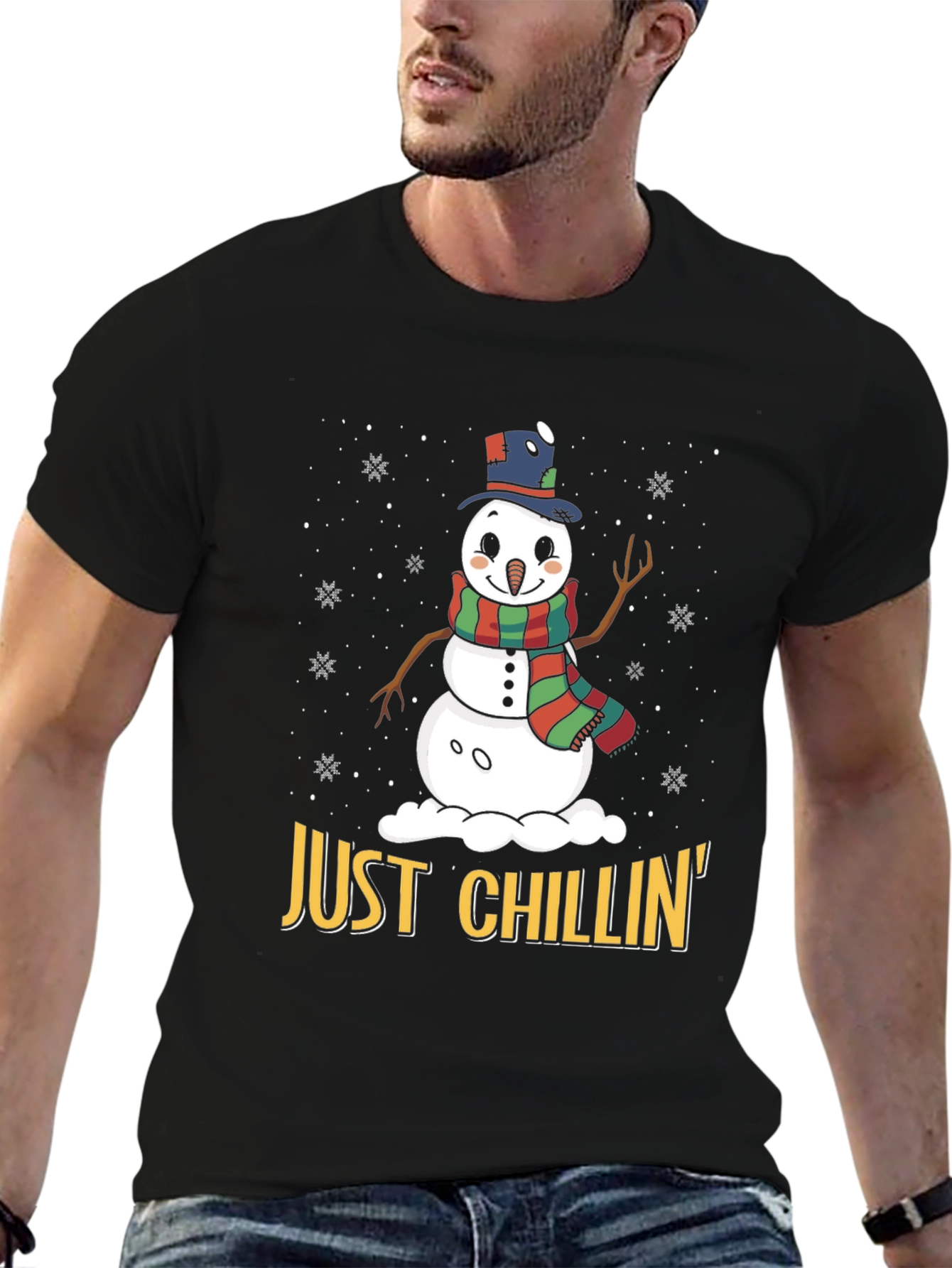 Just Chillin Snowman Graphic Tee