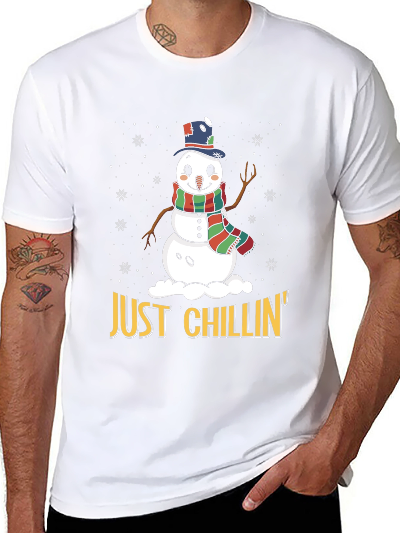 Just Chillin Snowman Graphic Tee