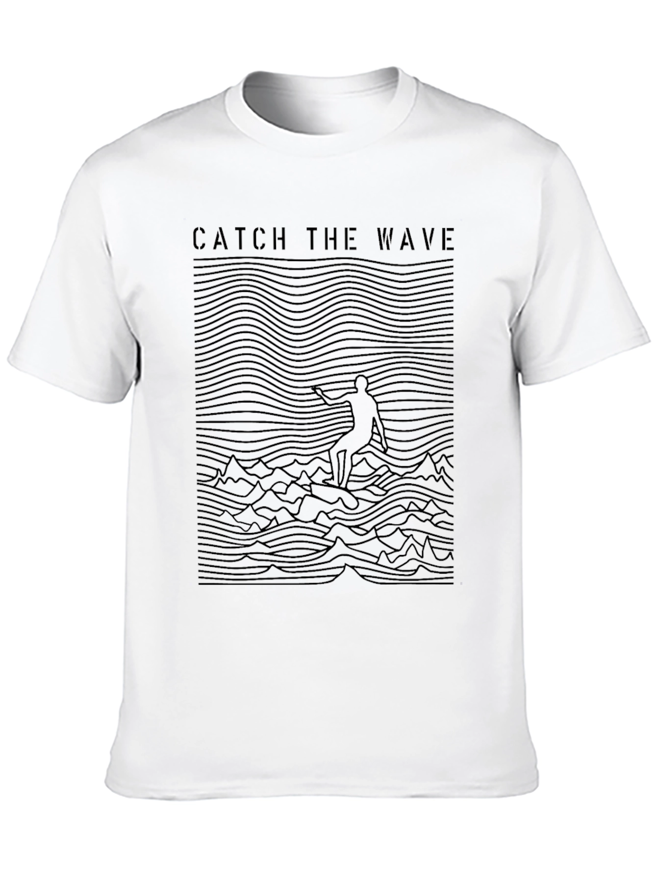 Catch the Wave Graphic Tee - Surfer Style