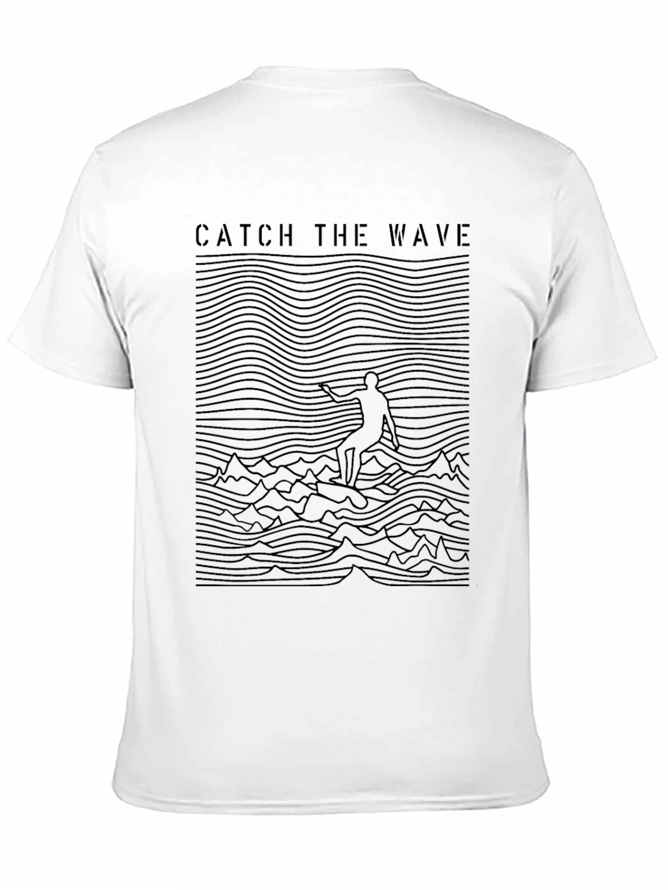 Catch the Wave Graphic Tee - Surfer Style