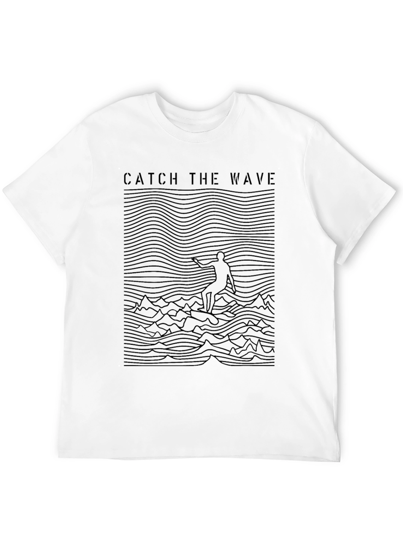 Catch the Wave Graphic Tee - Surfer Style