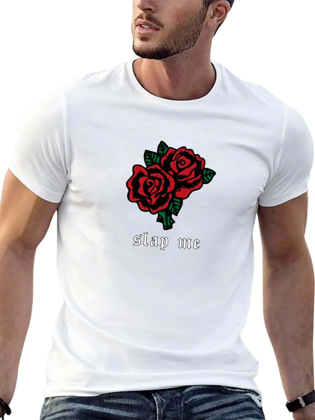 Roses Slap Me Graphic T-Shirt