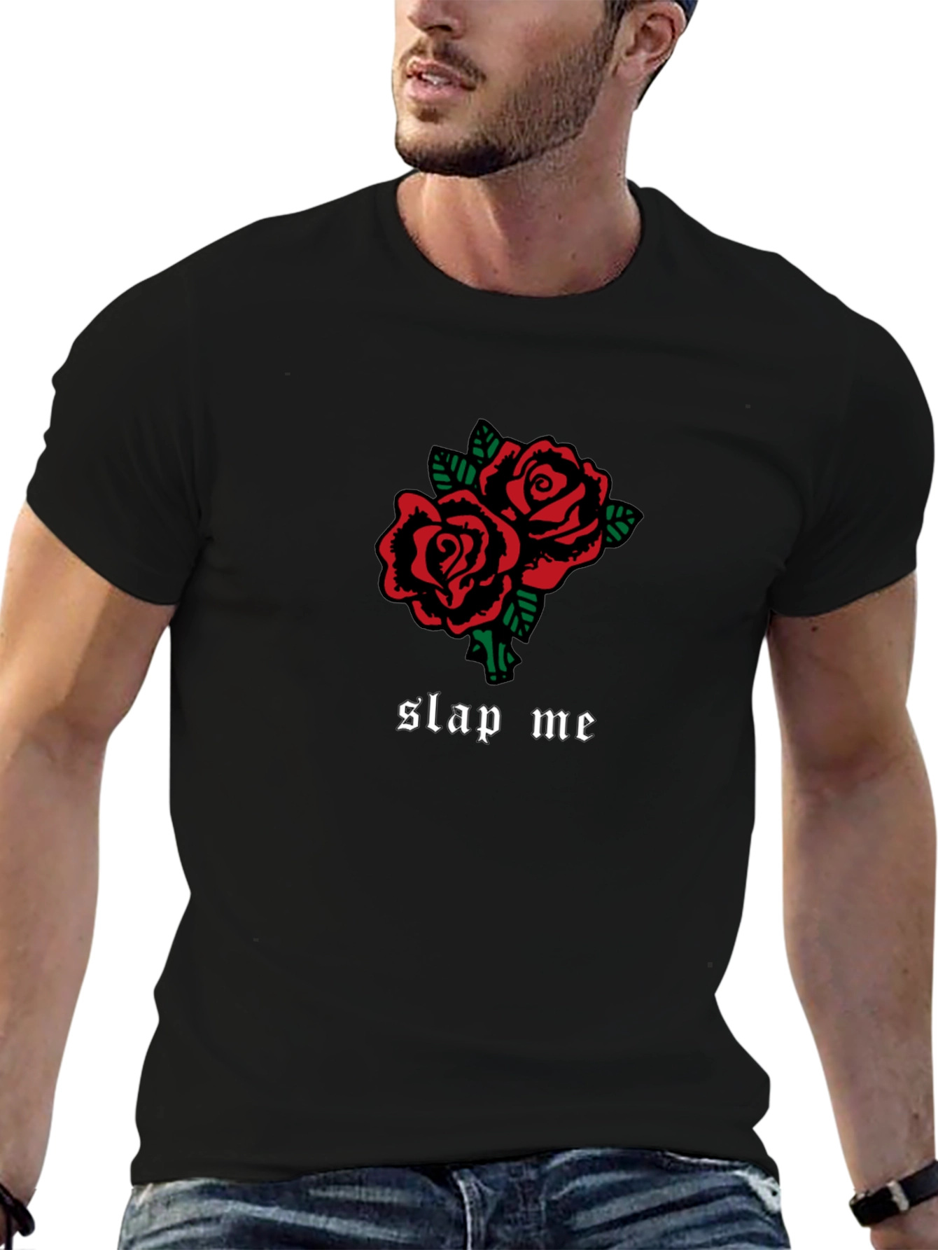 Roses Slap Me Graphic T-Shirt