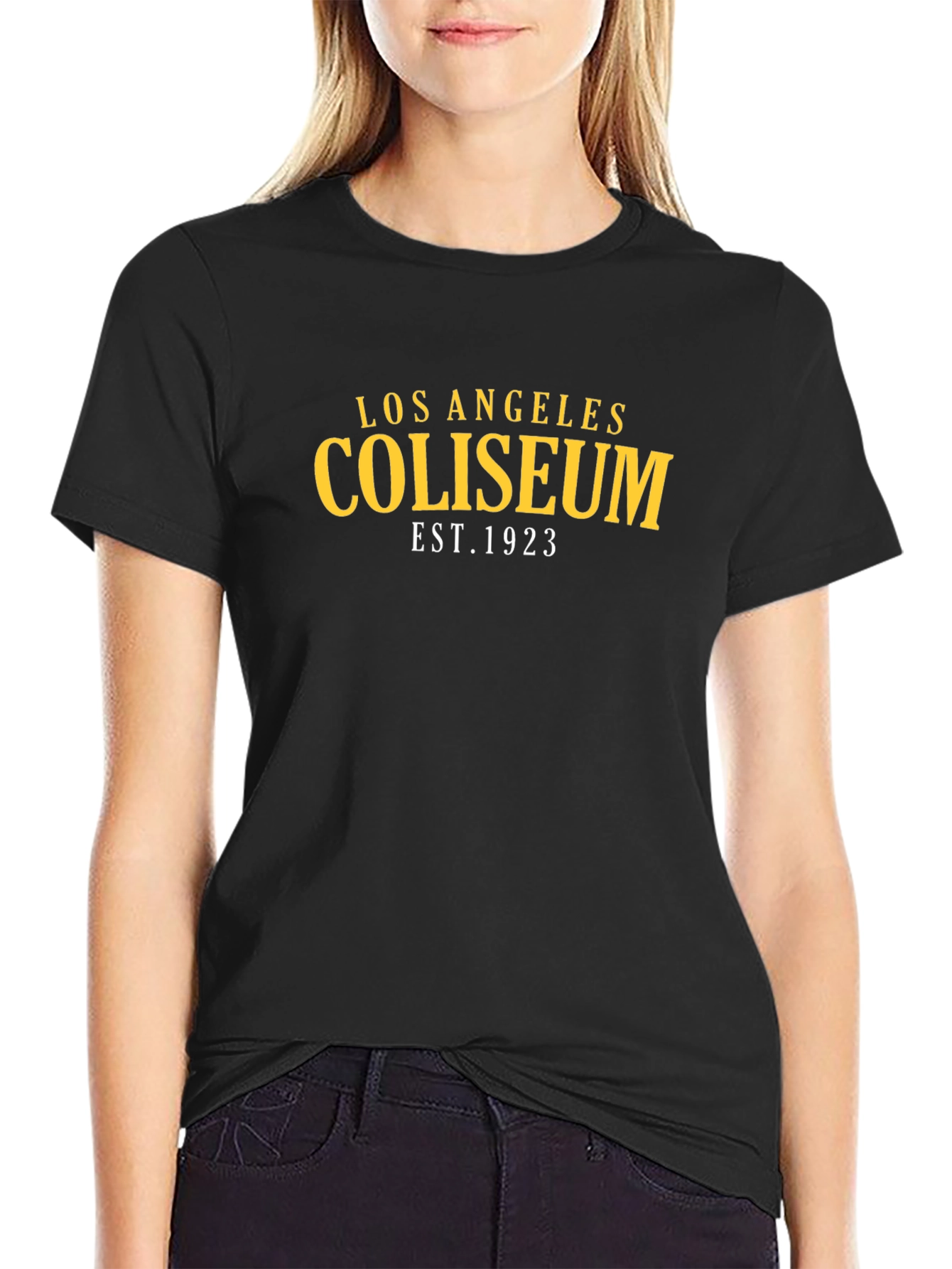 Los Angeles Coliseum EST. 1923 Black T-Shirt