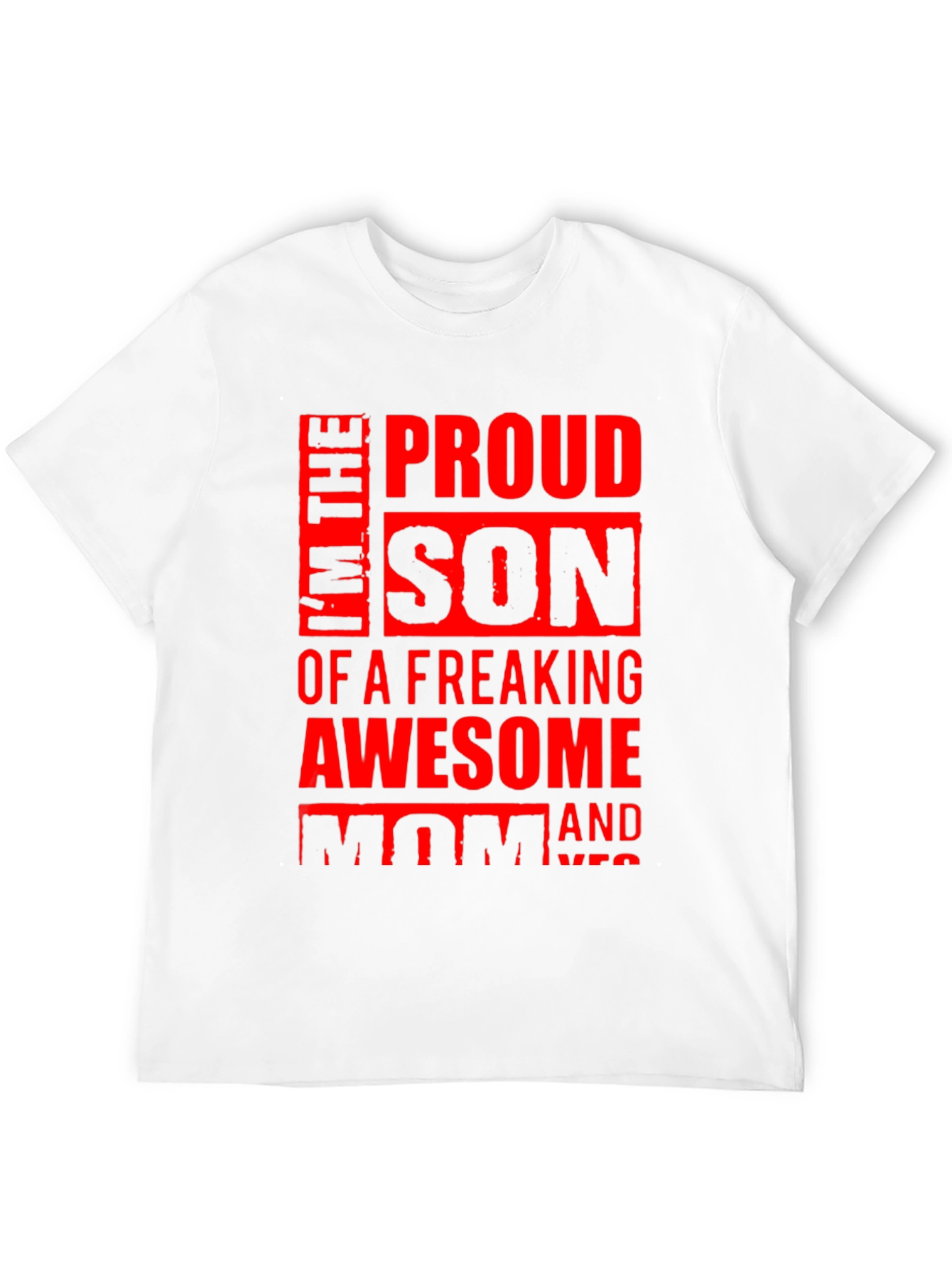 Proud Son Graphic Tee - Awesome Mom Design