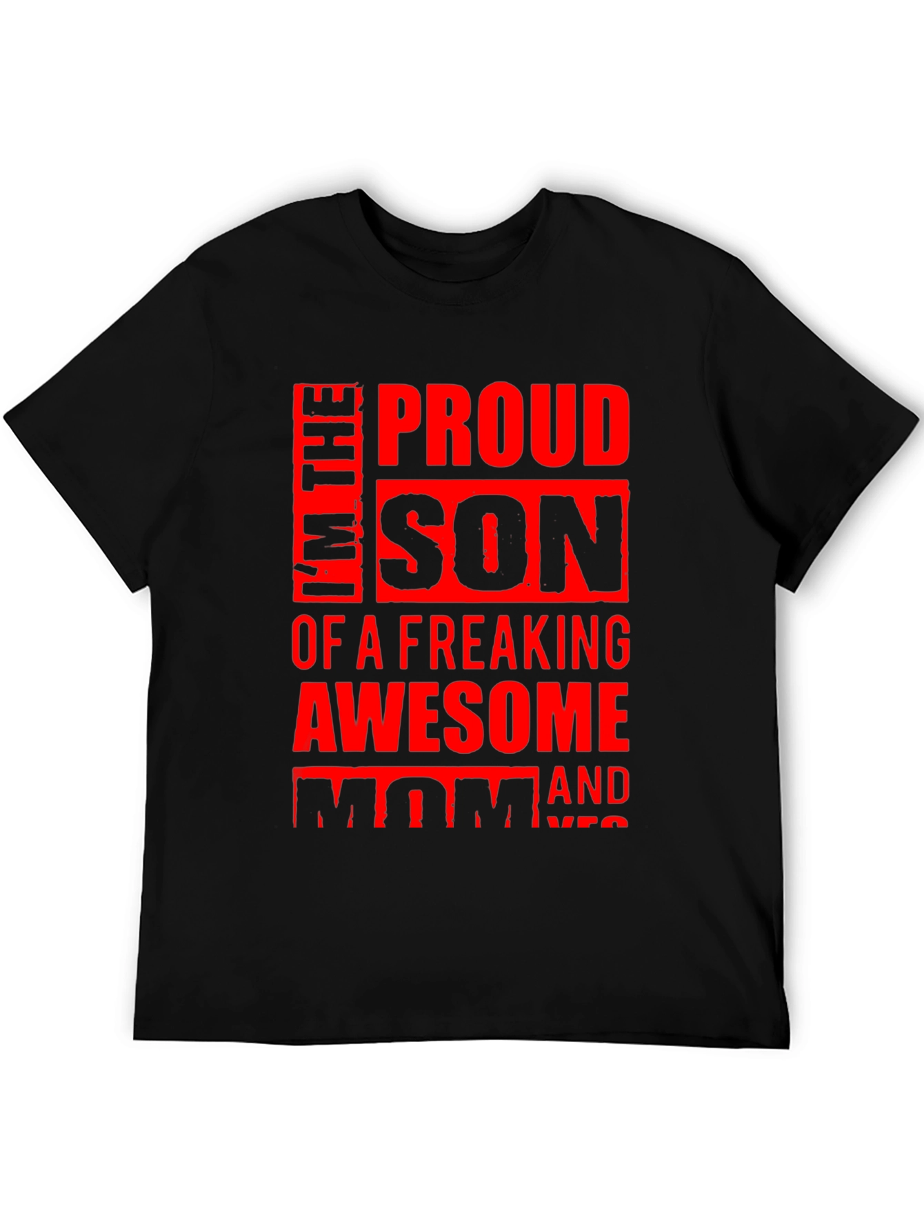 Proud Son Graphic Tee - Awesome Mom Design