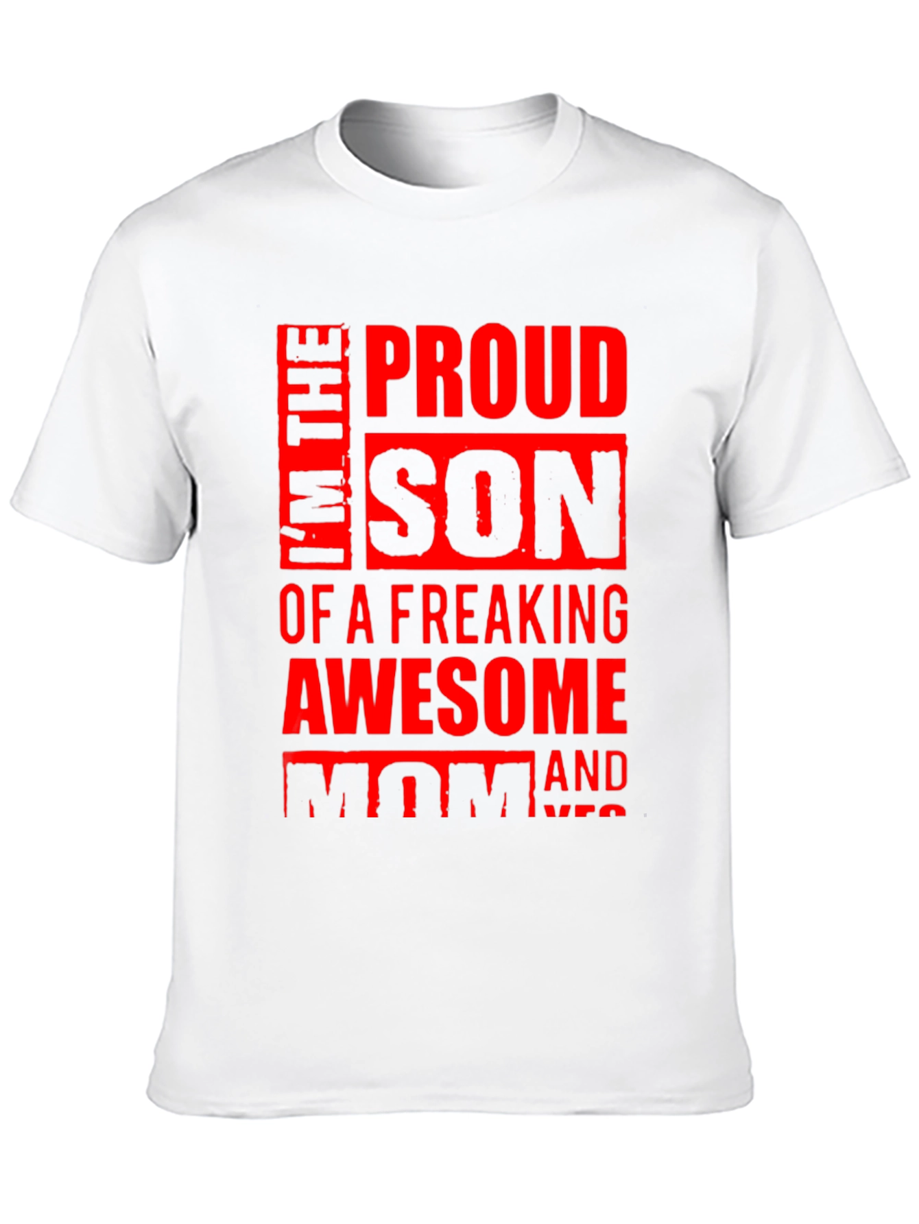 Proud Son Graphic Tee - Awesome Mom Design