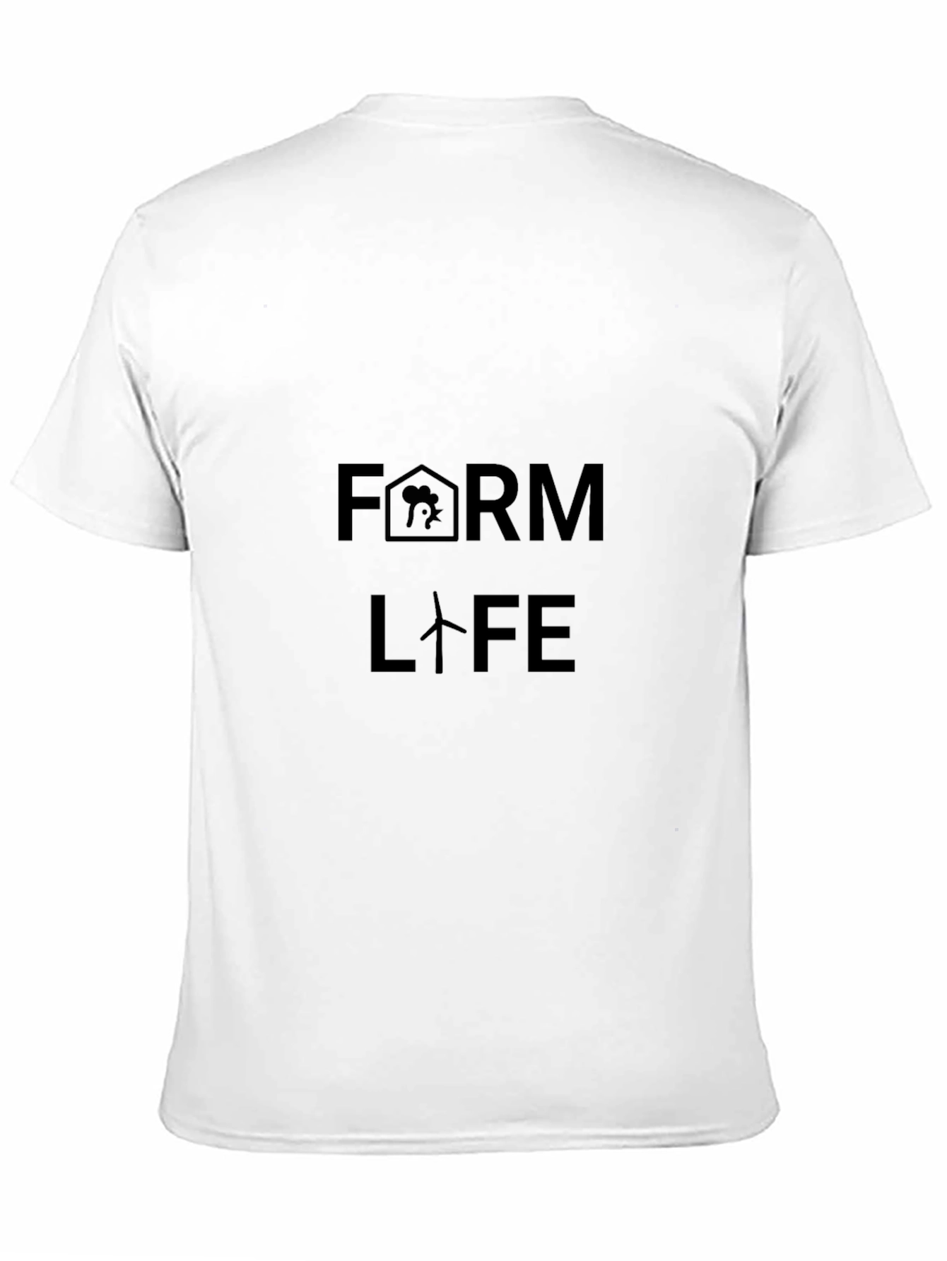 Farm Life Black Cotton Tee