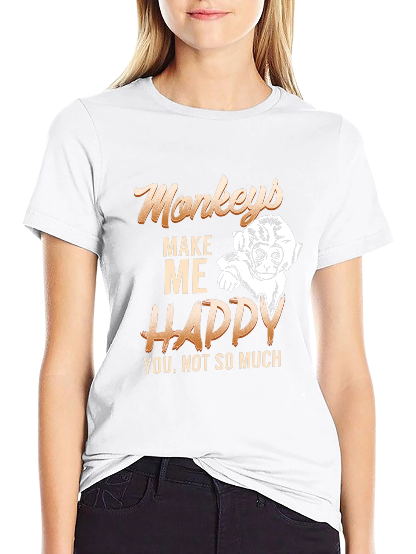 Monkeys Make Me Happy T-Shirt
