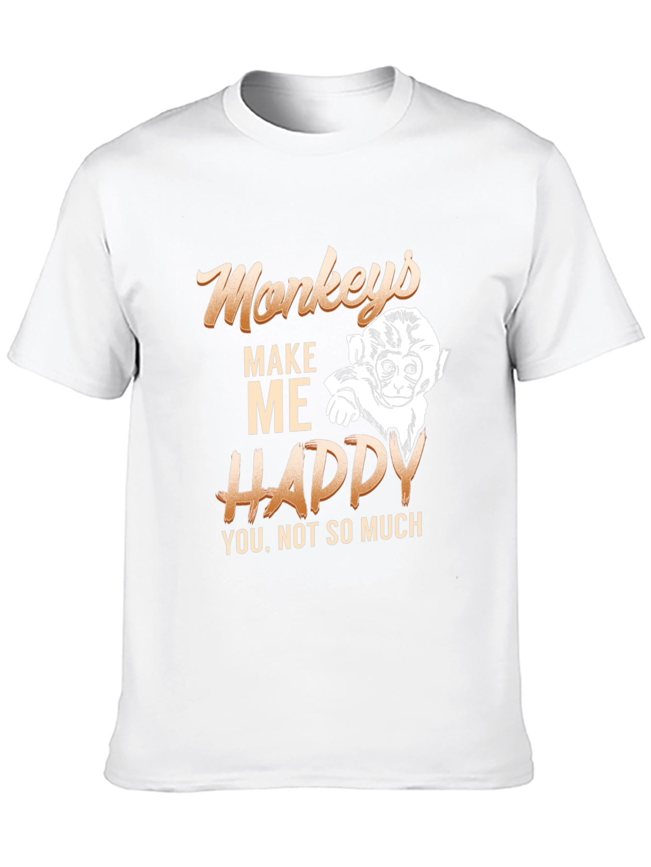 Monkeys Make Me Happy T-Shirt