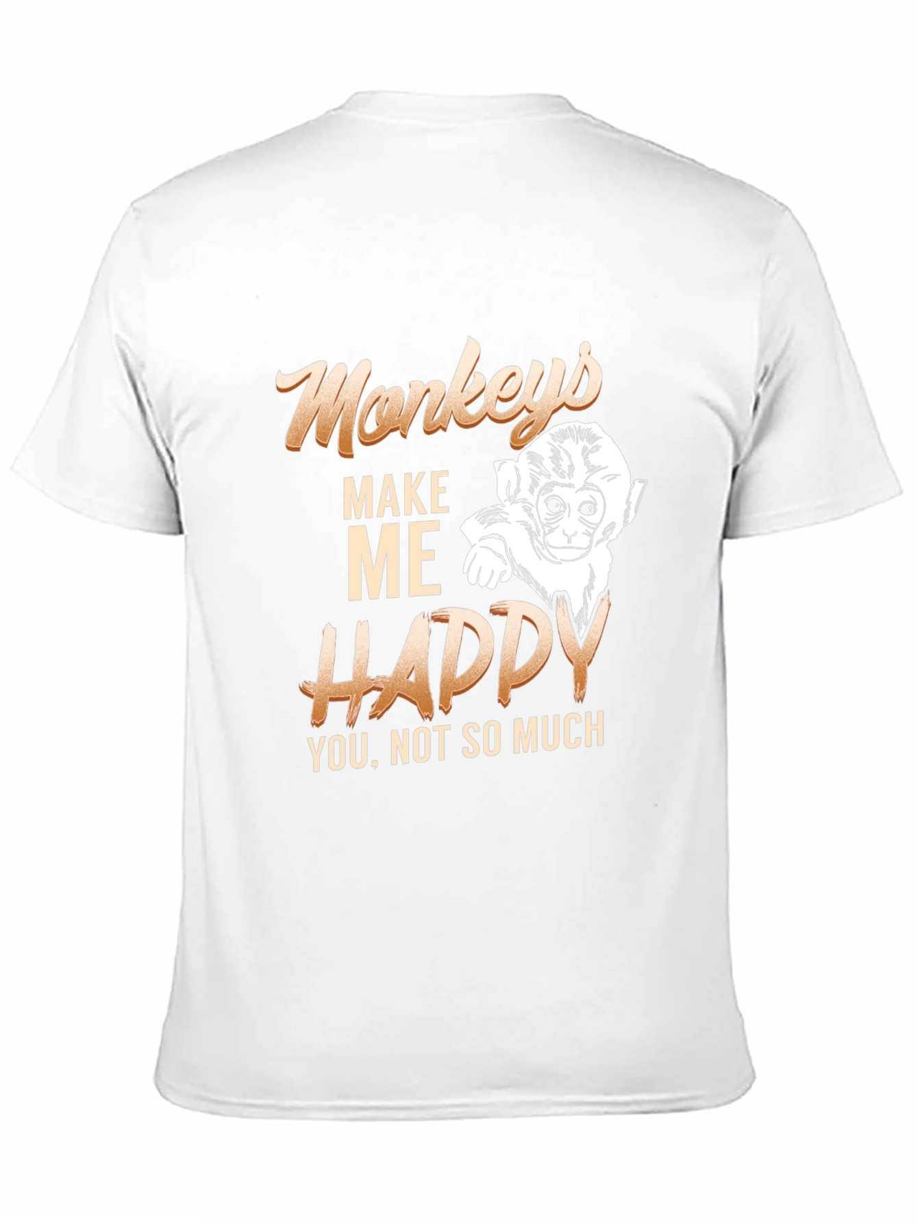 Monkeys Make Me Happy T-Shirt
