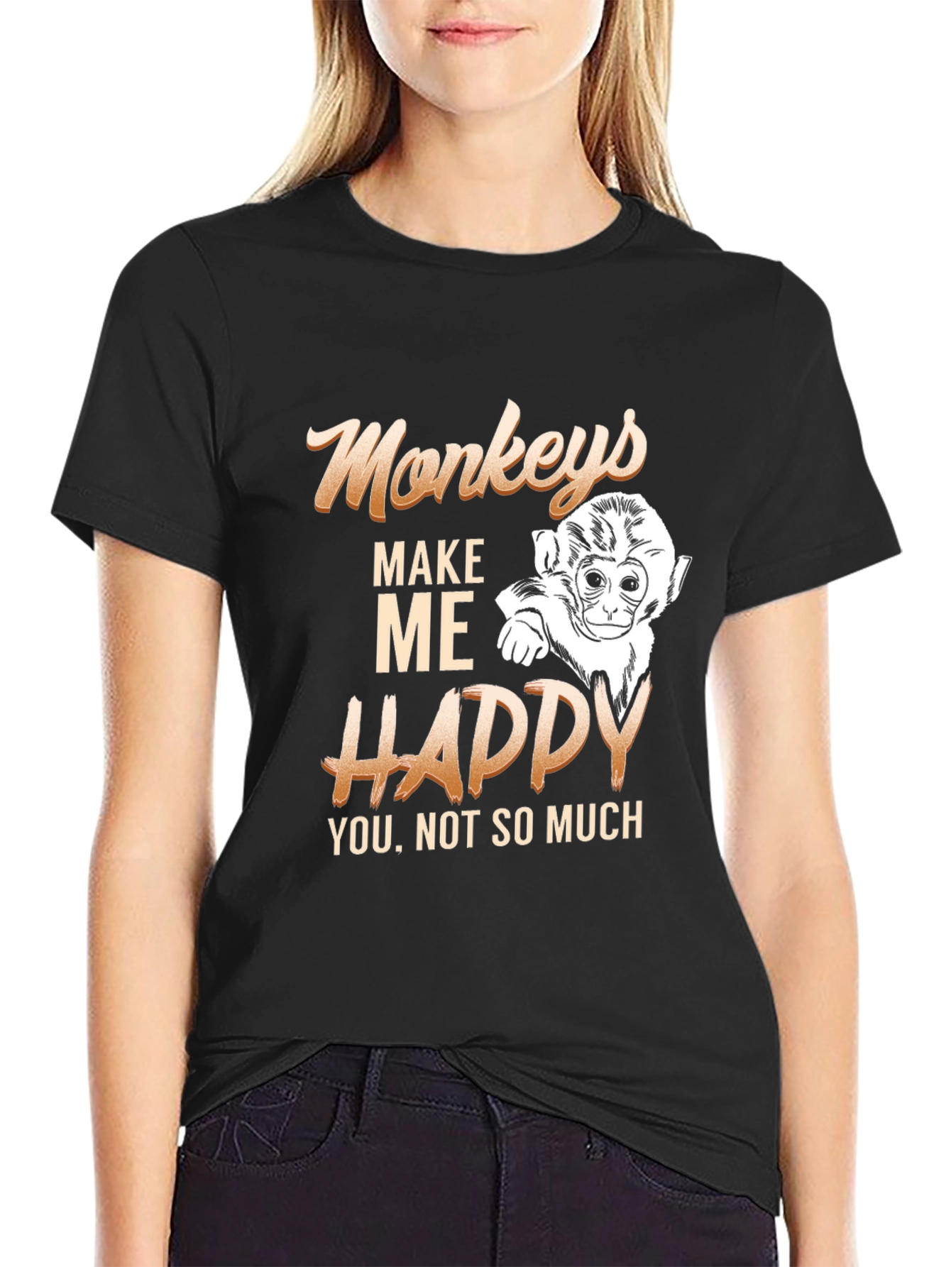 Monkeys Make Me Happy T-Shirt