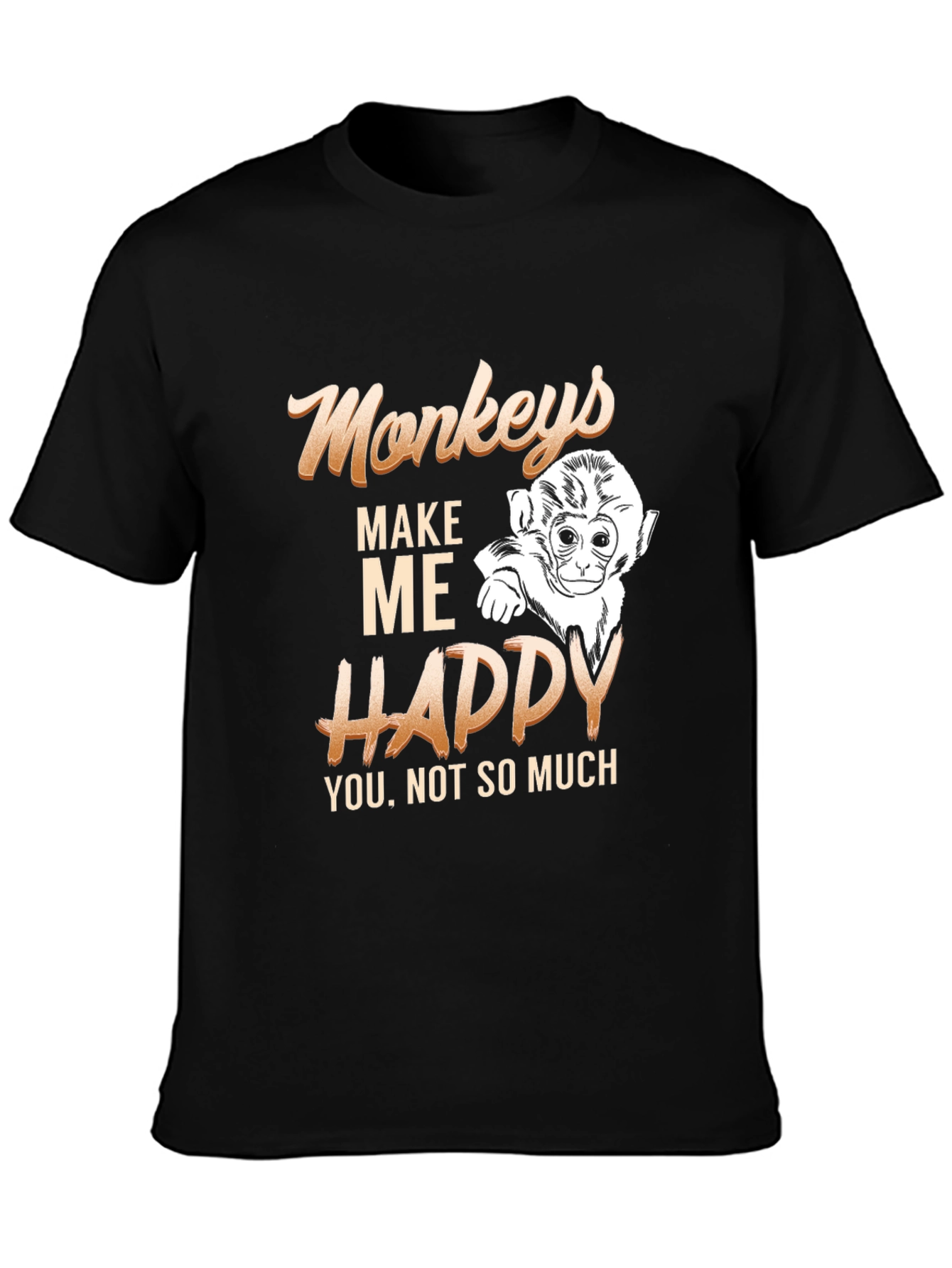 Monkeys Make Me Happy T-Shirt