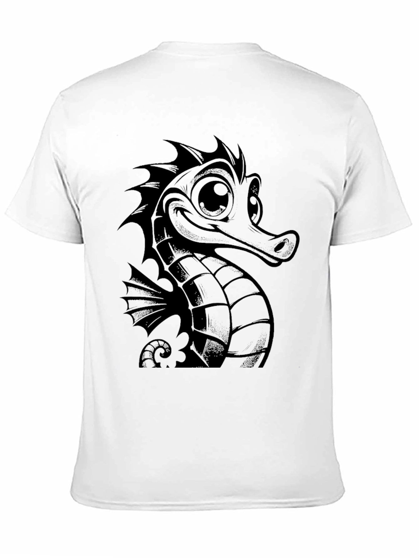 Sea Horse Graphic Tee - Mens Black T-Shirt