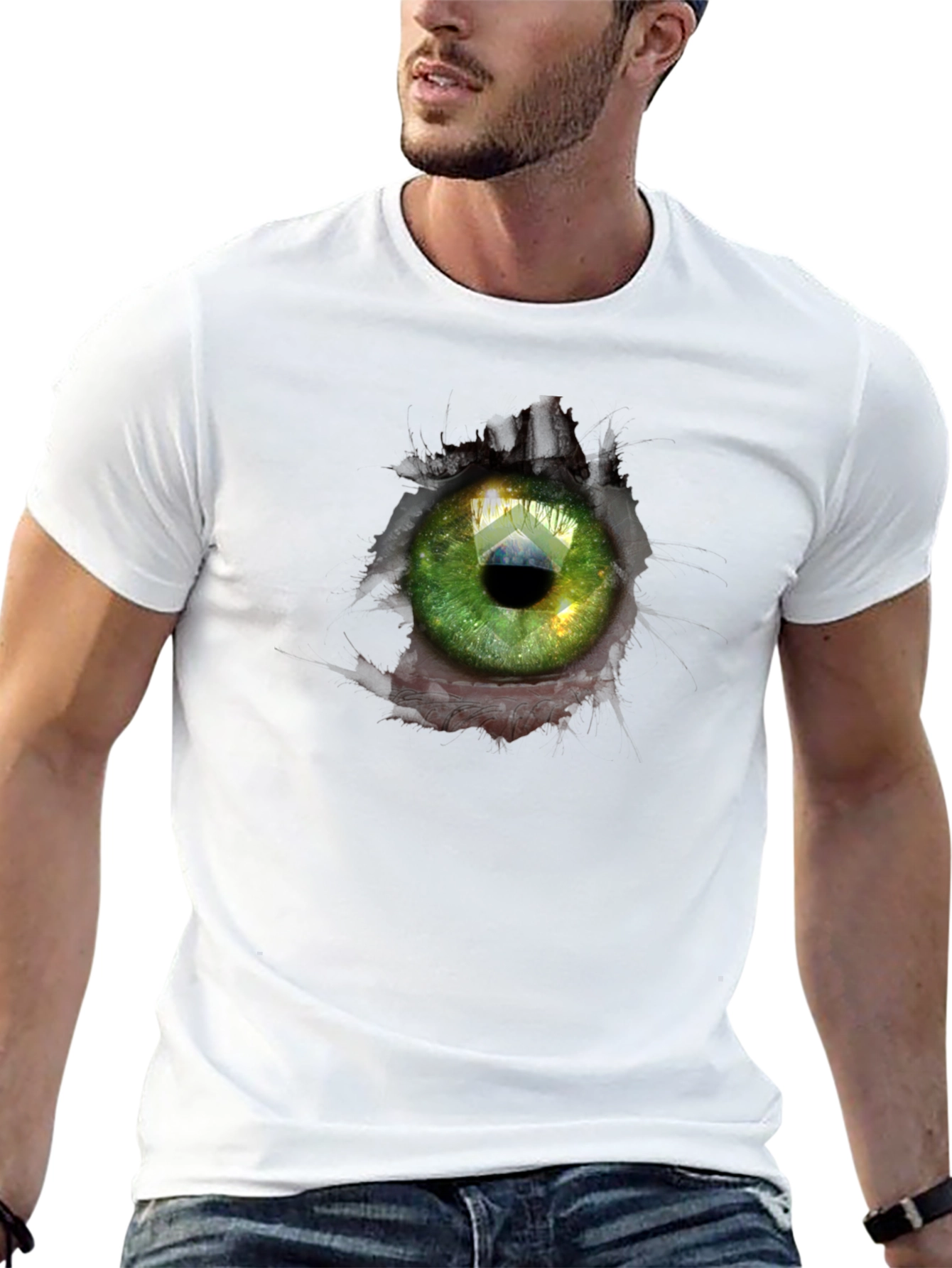 Surreal Eye Graphic Black T-Shirt