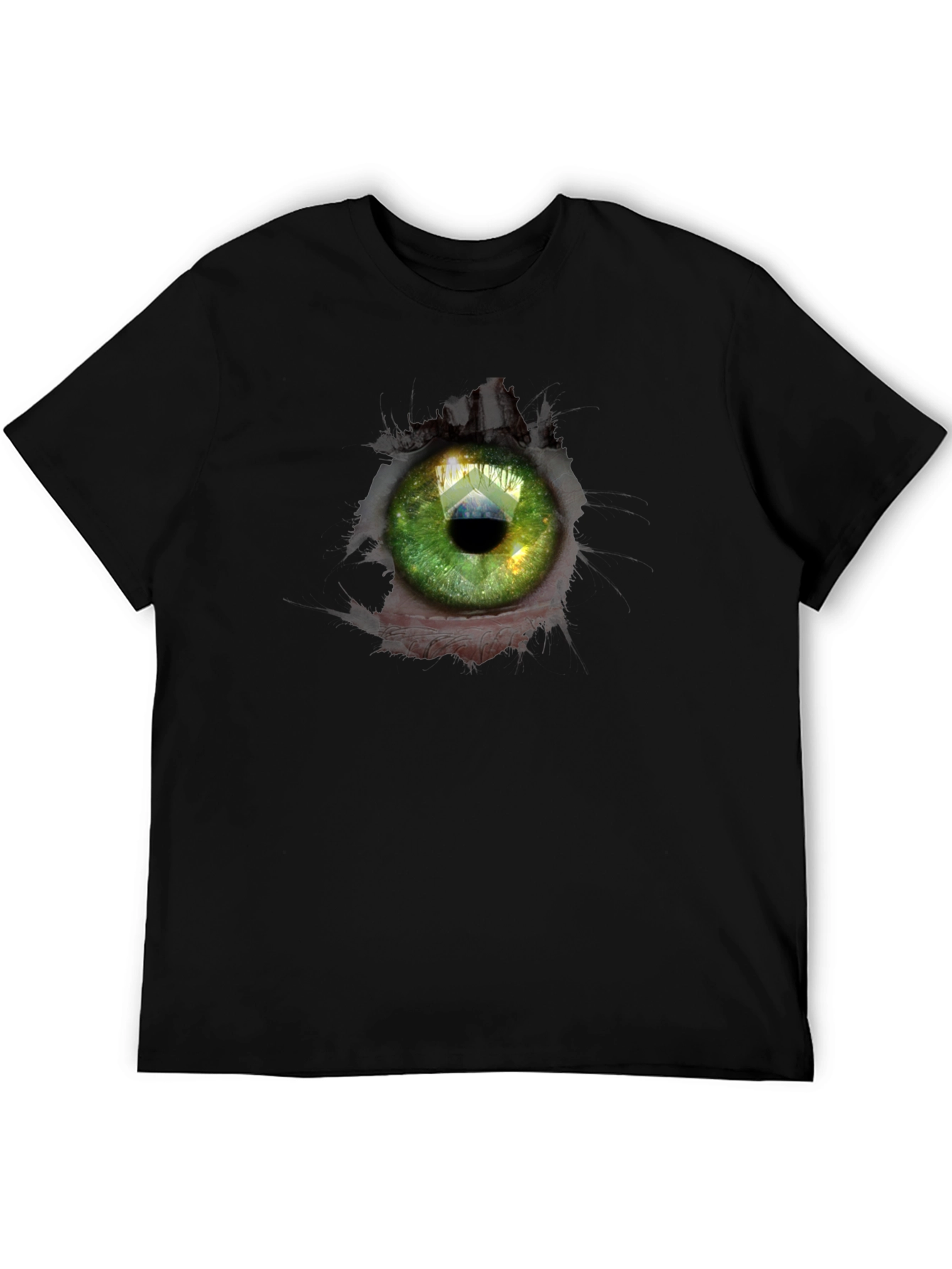 Surreal Eye Graphic Black T-Shirt