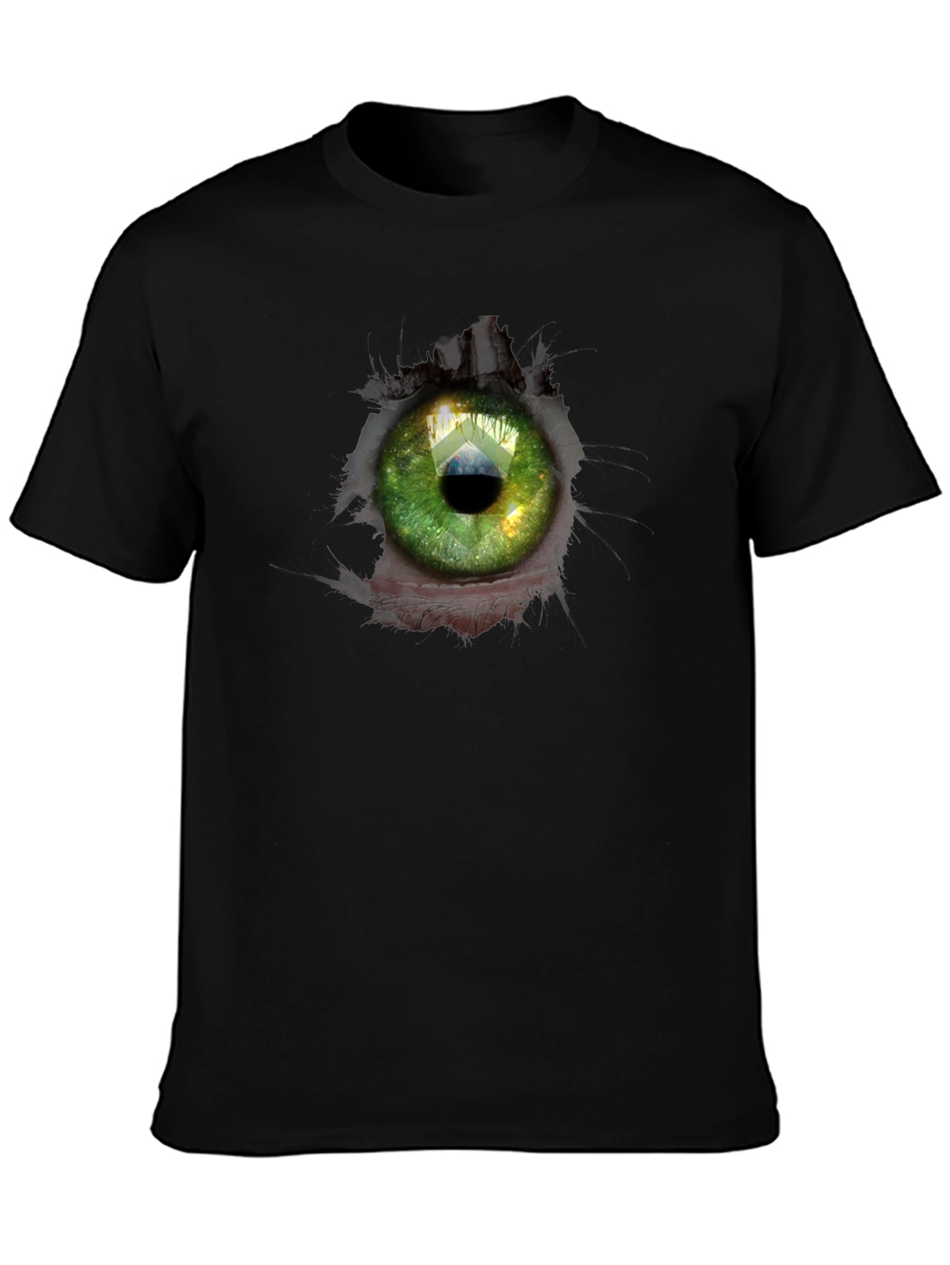 Surreal Eye Graphic Black T-Shirt