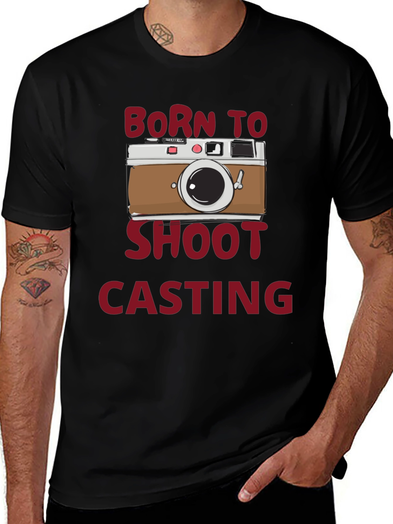 Born to Shoot Casting Black T-Shirt